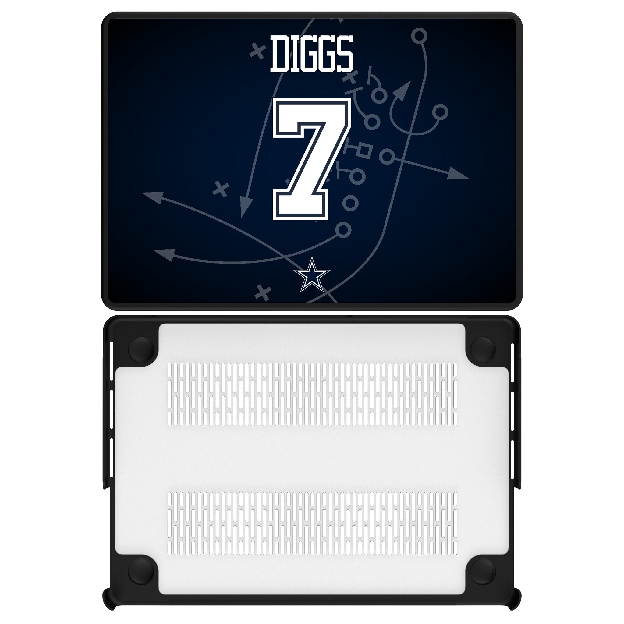 Trevon Diggs Dallas Cowboys 7 Game Tactic Laptop Case for Apple MacBook - Sports Gifts, Sports Memorabilia, Sports Collectibles, Fan Shop