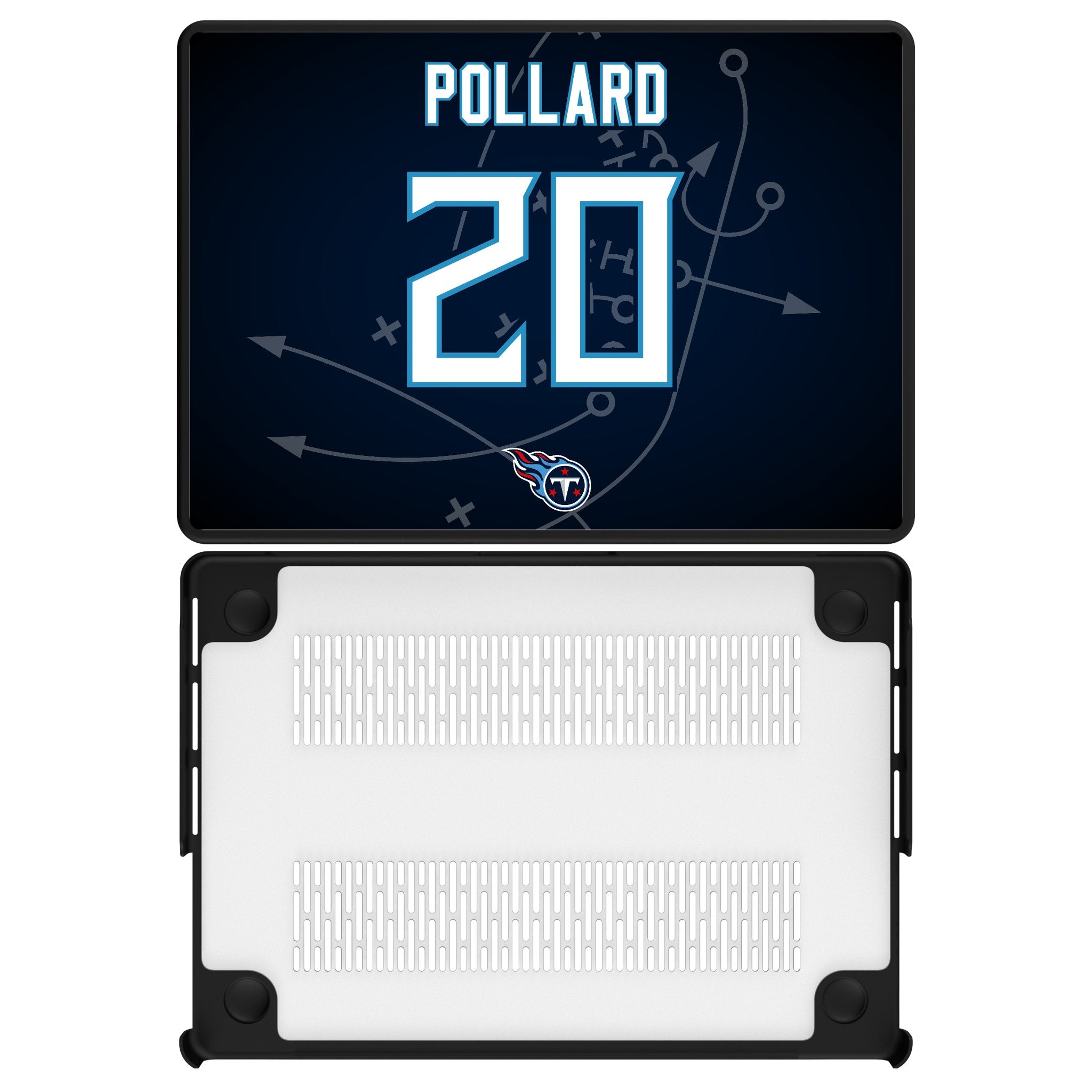 Tony Pollard Tennessee Titans 20 Game Tactic Laptop Case for Apple MacBook - Sports Gifts, Sports Memorabilia, Sports Collectibles, Fan Shop