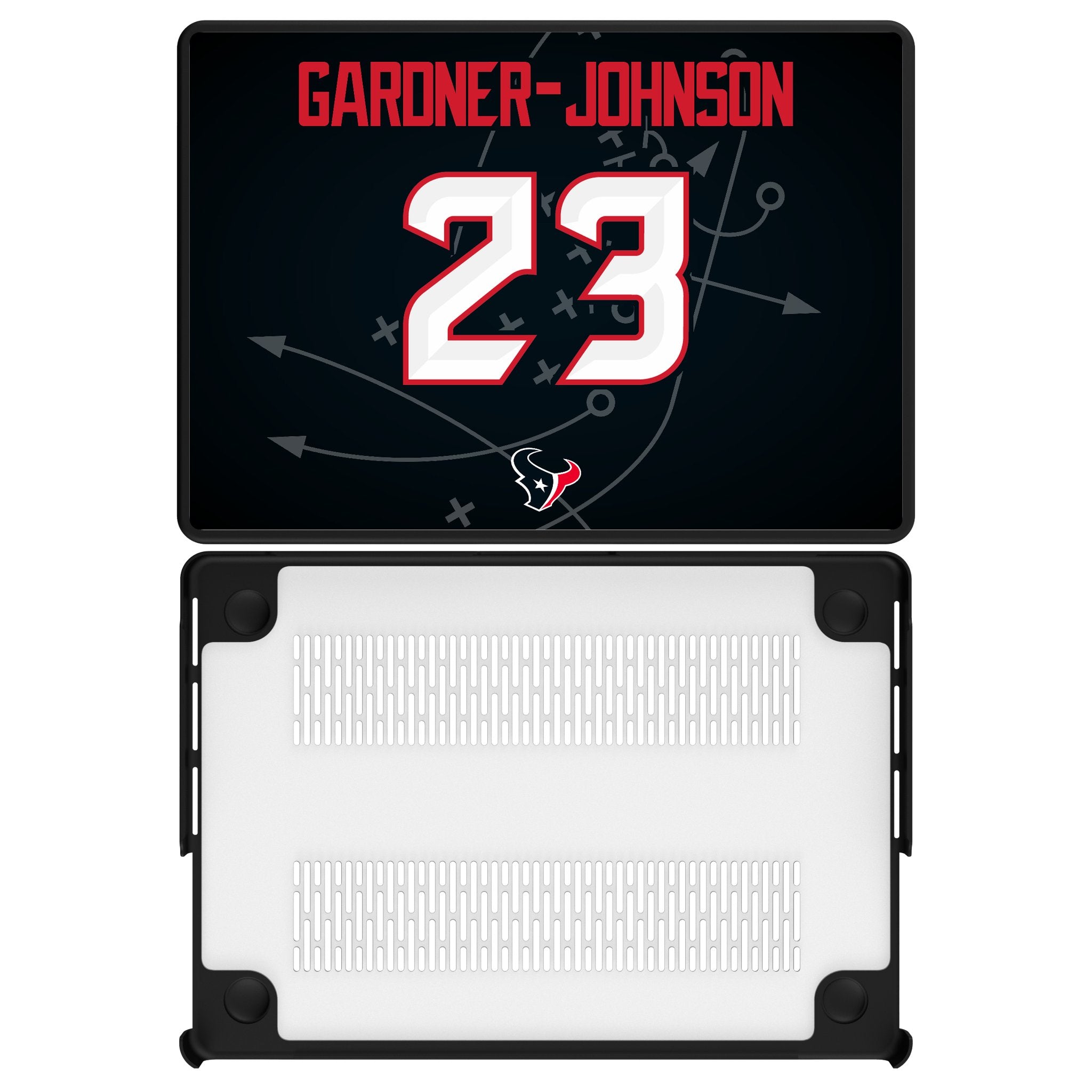 C.J. Gardner-Johnson Houston Texans 23 Game Tactic Laptop Case for Apple MacBook - Sports Gifts, Sports Memorabilia, Sports Collectibles, Fan Shop