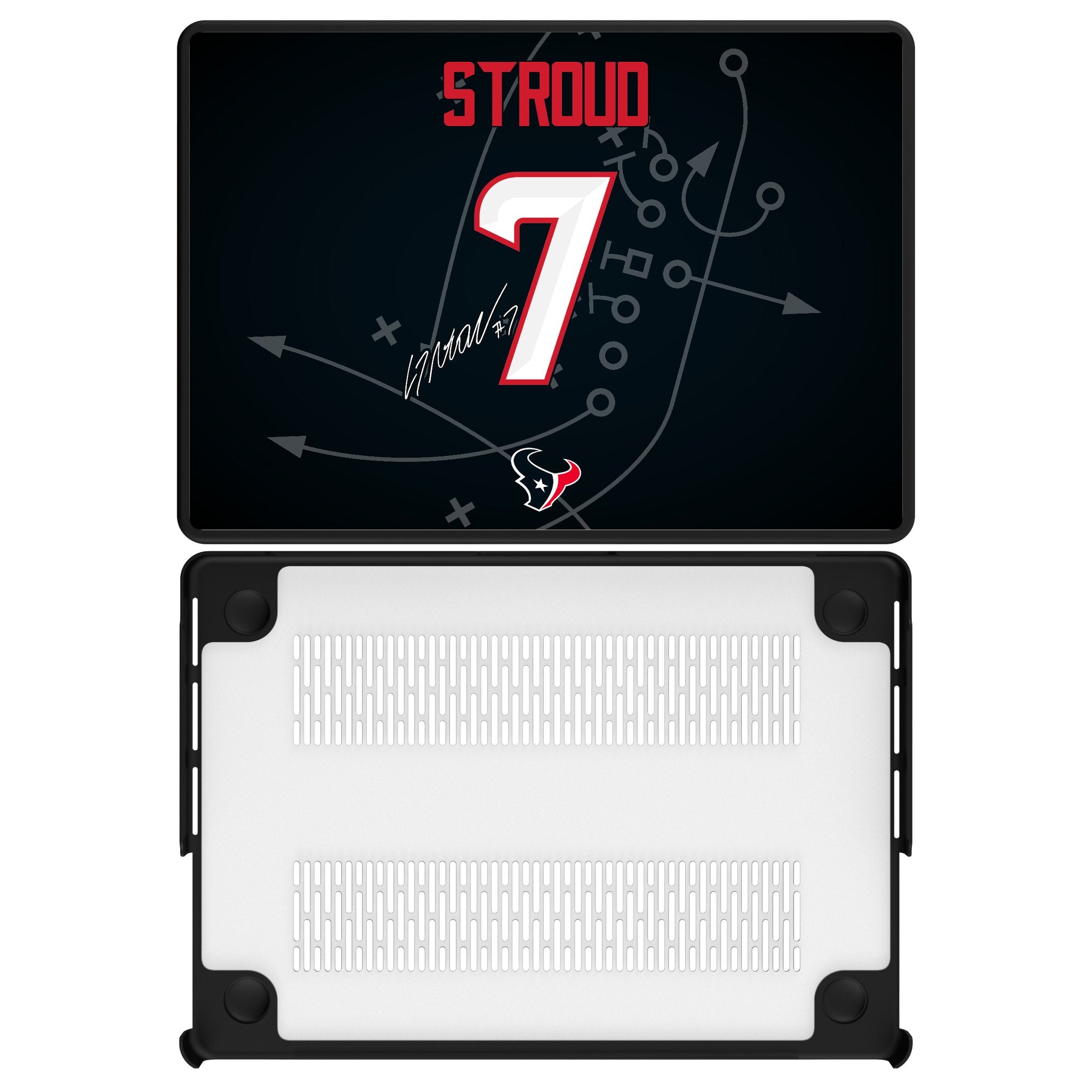 C.J. Stroud Houston Texans 7 Game Tactic Laptop Case for Apple MacBook - Sports Gifts, Sports Memorabilia, Sports Collectibles, Fan Shop