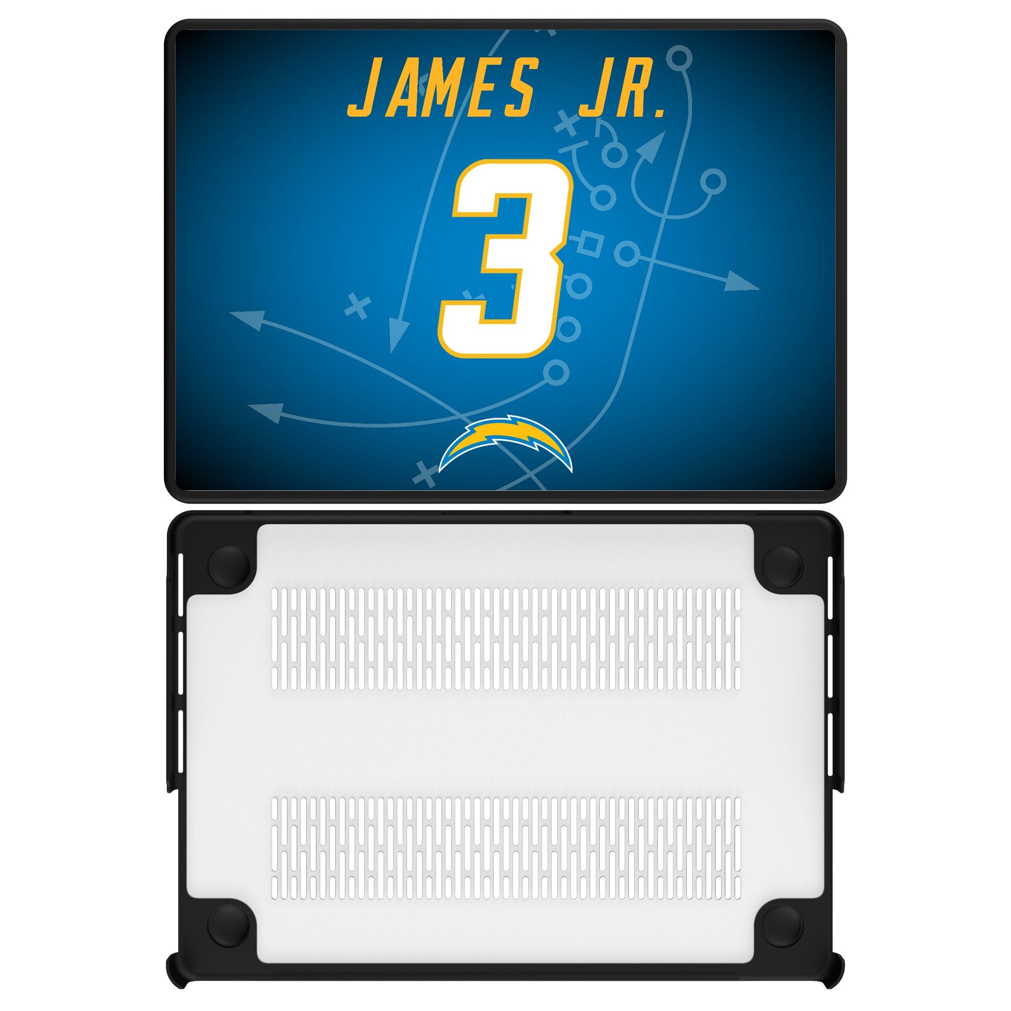 Derwin James Jr. Los Angeles Chargers 3 Game Tactic Laptop Case for Apple MacBook - Sports Gifts, Sports Memorabilia, Sports Collectibles, Fan Shop