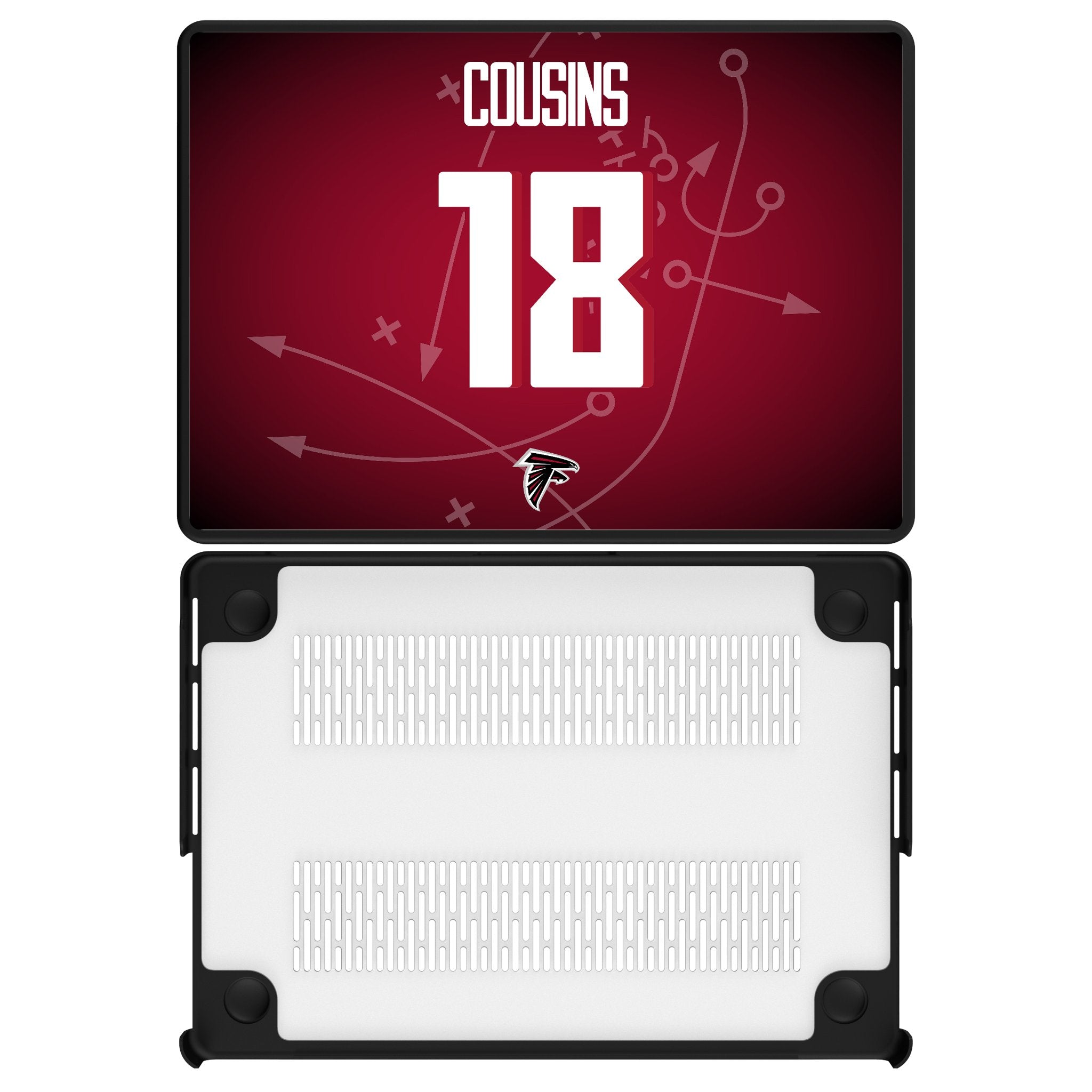 Kirk Cousins Atlanta Falcons 18 Game Tactic Laptop Case for Apple MacBook - Sports Gifts, Sports Memorabilia, Sports Collectibles, Fan Shop