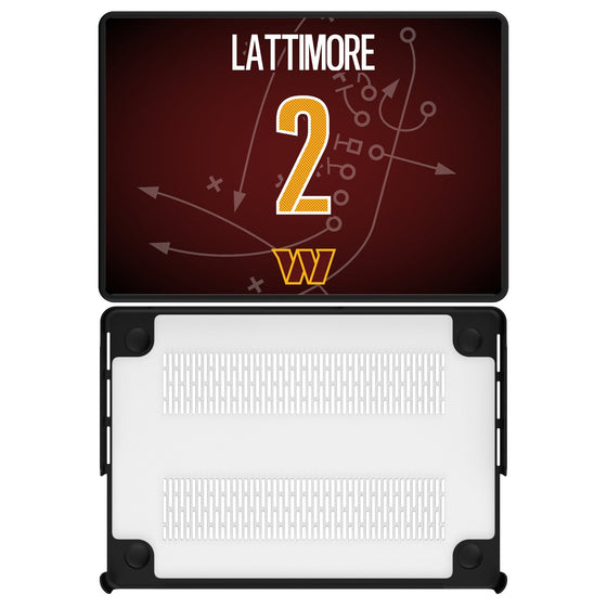 Marshon Lattimore Washington Commanders 2 Game Tactic Laptop Case for Apple MacBook - Sports Gifts, Sports Memorabilia, Sports Collectibles, Fan Shop