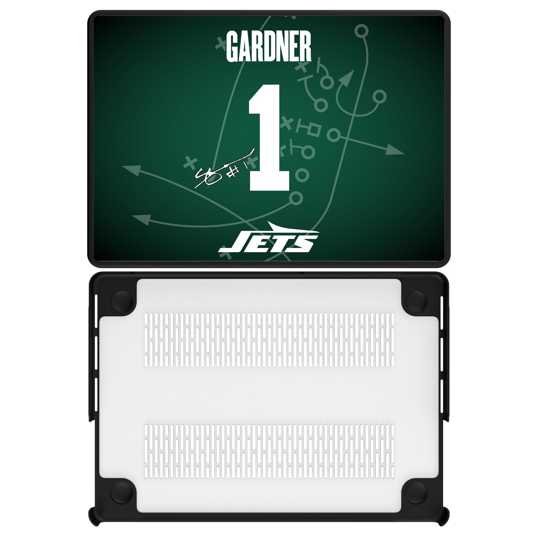Sauce Gardner New York Jets 1 Game Tactic Laptop Case for Apple MacBook - Sports Gifts, Sports Memorabilia, Sports Collectibles, Fan Shop