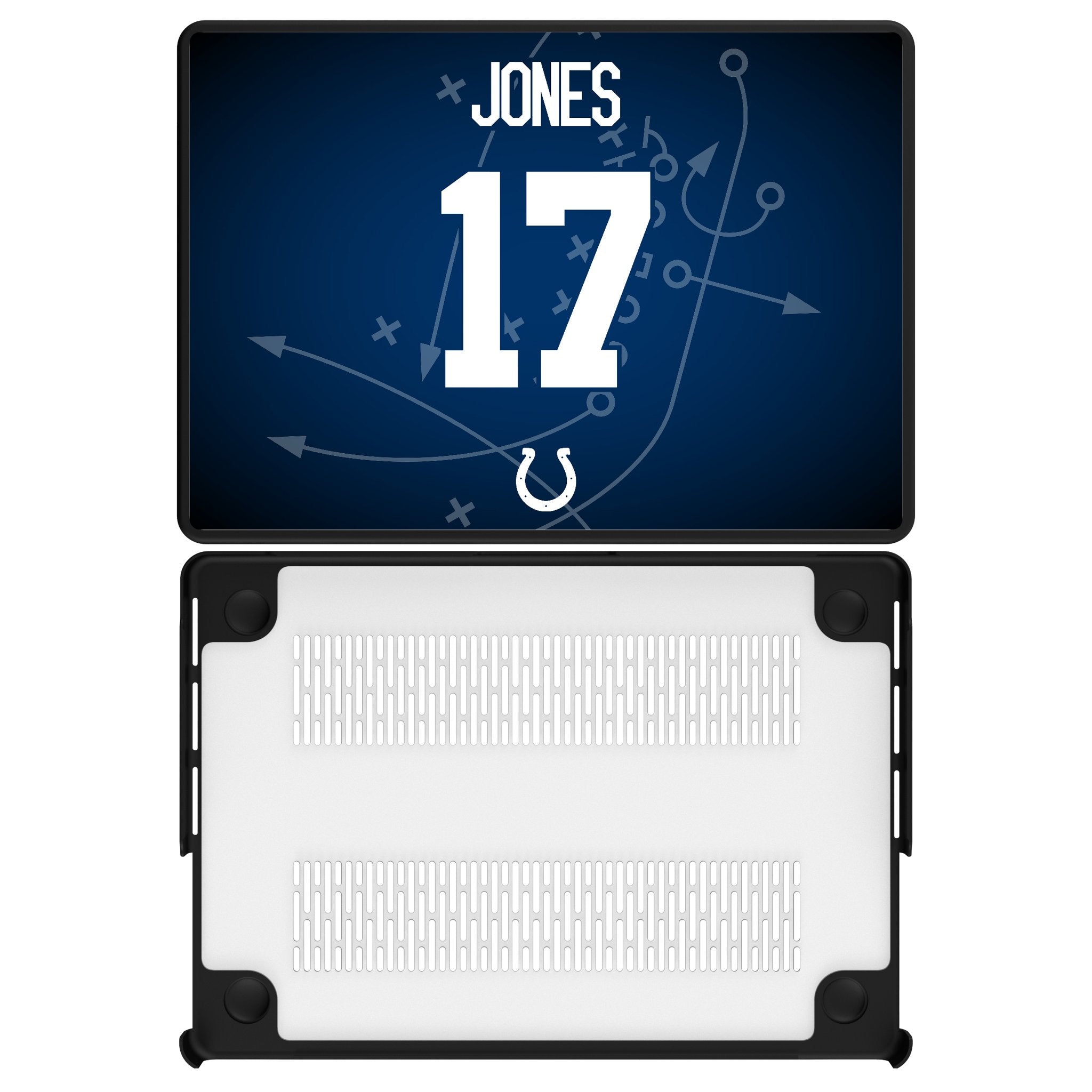 Daniel Jones Indianapolis Colts 17 Game Tactic Laptop Case for Apple MacBook - Sports Gifts, Sports Memorabilia, Sports Collectibles, Fan Shop