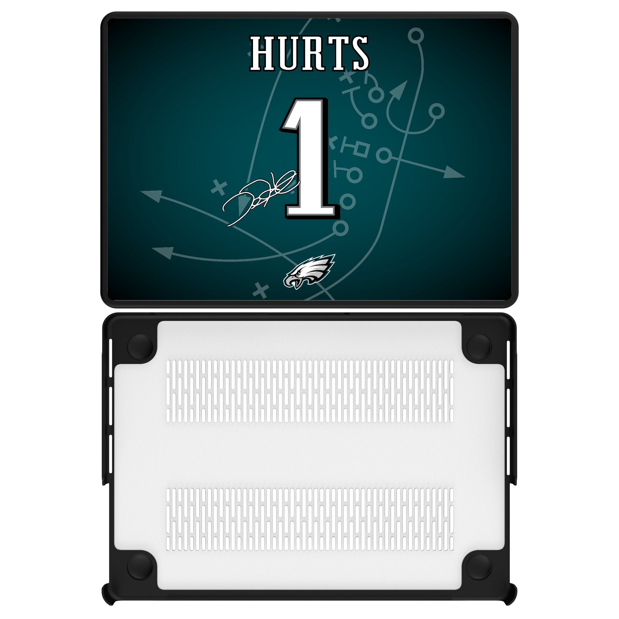 Jalen Hurts Philadelphia Eagles 1 Game Tactic Laptop Case for Apple MacBook - Sports Gifts, Sports Memorabilia, Sports Collectibles, Fan Shop