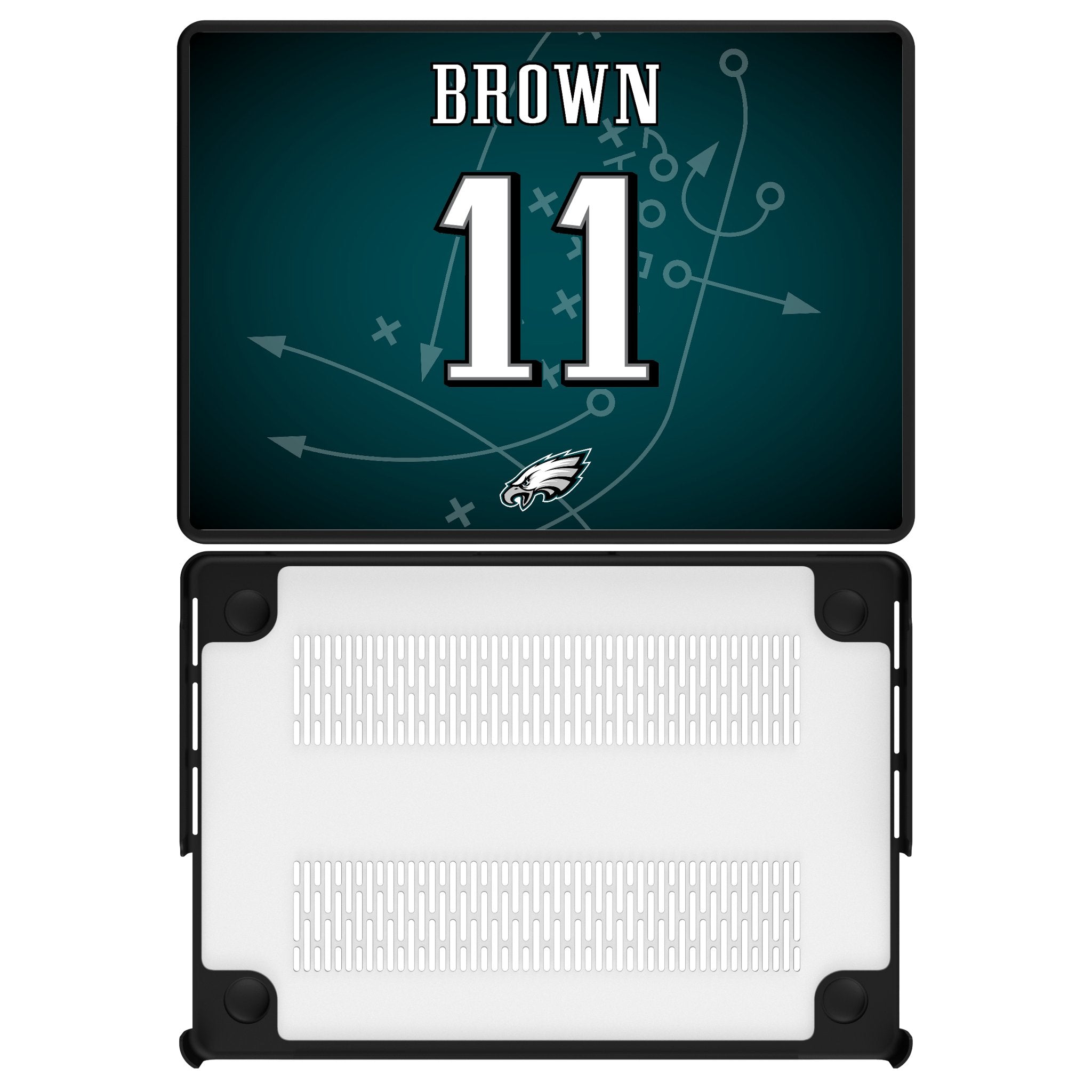 A.J. Brown Philadelphia Eagles 11 Game Tactic Laptop Case for Apple MacBook - Sports Gifts, Sports Memorabilia, Sports Collectibles, Fan Shop