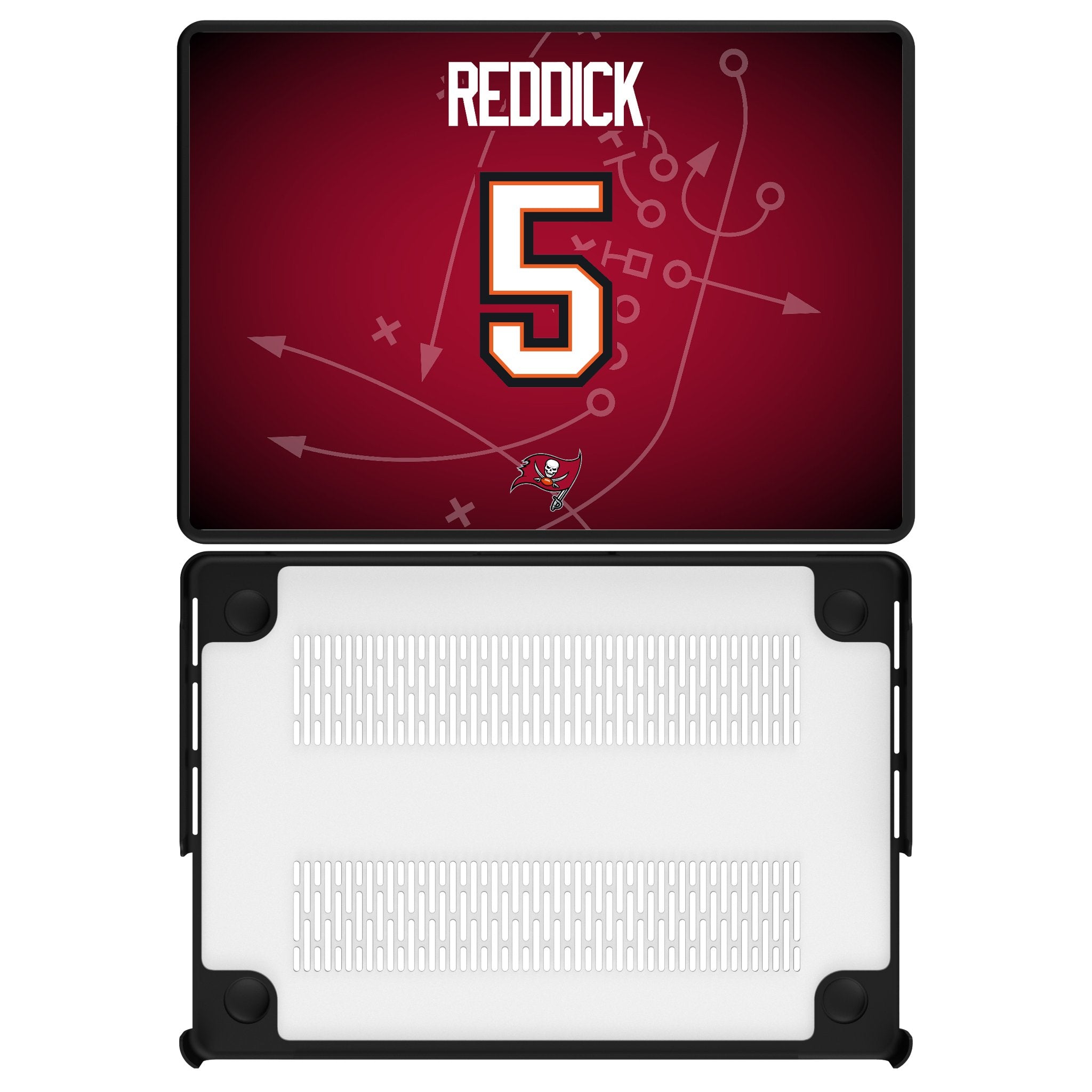 Haason Reddick Tampa Bay Buccaneers 5 Game Tactic Laptop Case for Apple MacBook - Sports Gifts, Sports Memorabilia, Sports Collectibles, Fan Shop