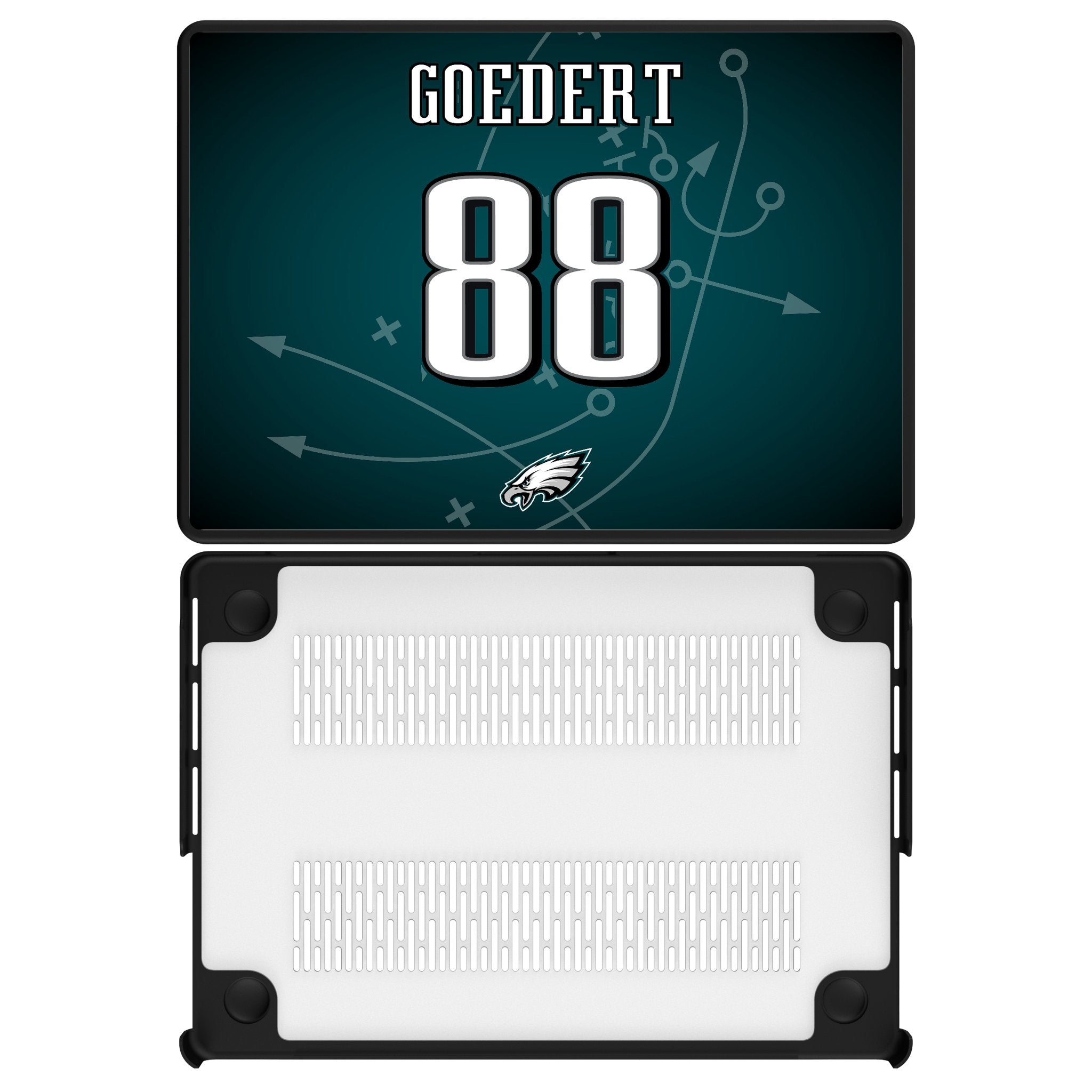 Dallas Goedert Philadelphia Eagles 88 Game Tactic Laptop Case for Apple MacBook - Sports Gifts, Sports Memorabilia, Sports Collectibles, Fan Shop