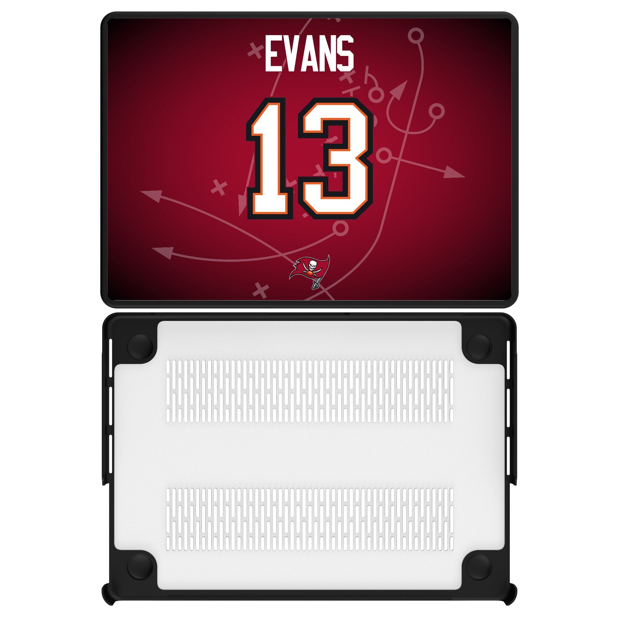 Mike Evans Tampa Bay Buccaneers 13 Game Tactic Laptop Case for Apple MacBook - Sports Gifts, Sports Memorabilia, Sports Collectibles, Fan Shop