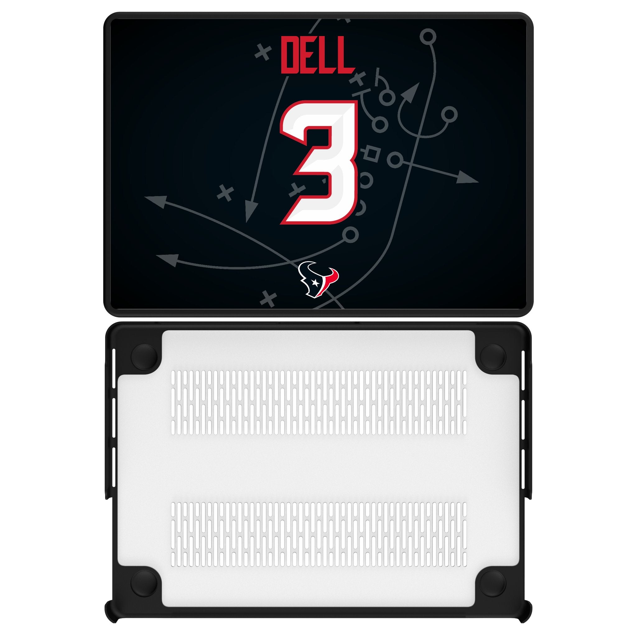 Tank Dell Houston Texans 3 Game Tactic Laptop Case for Apple MacBook - Sports Gifts, Sports Memorabilia, Sports Collectibles, Fan Shop