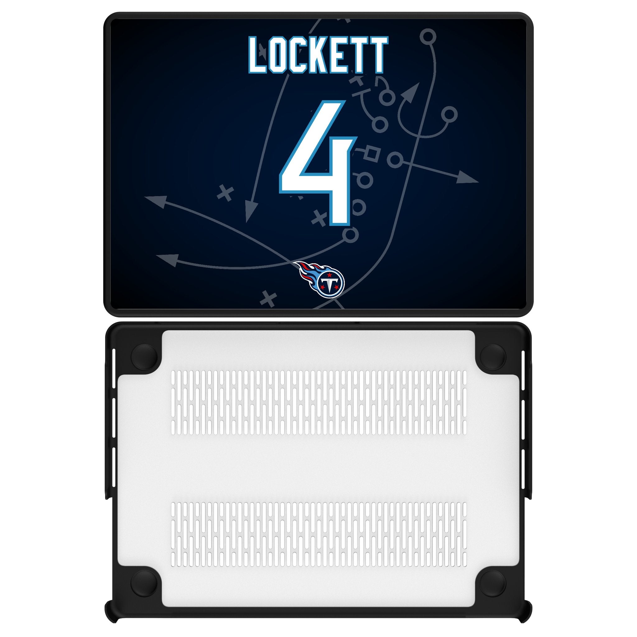 Tyler Lockett Tennessee Titans 4 Game Tactic Laptop Case for Apple MacBook - Sports Gifts, Sports Memorabilia, Sports Collectibles, Fan Shop