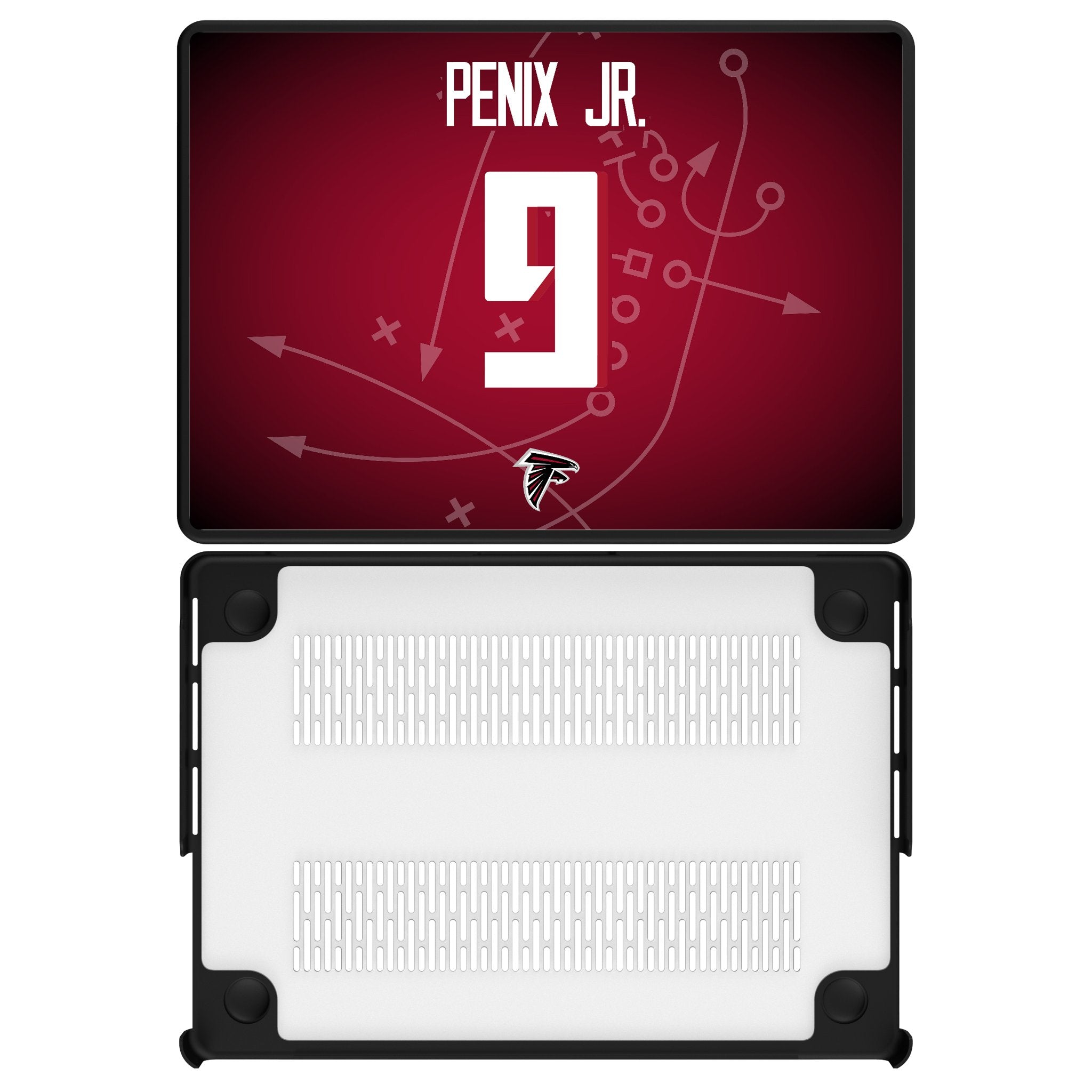 Michael Penix Jr. Atlanta Falcons 9 Game Tactic Laptop Case for Apple MacBook - Sports Gifts, Sports Memorabilia, Sports Collectibles, Fan Shop