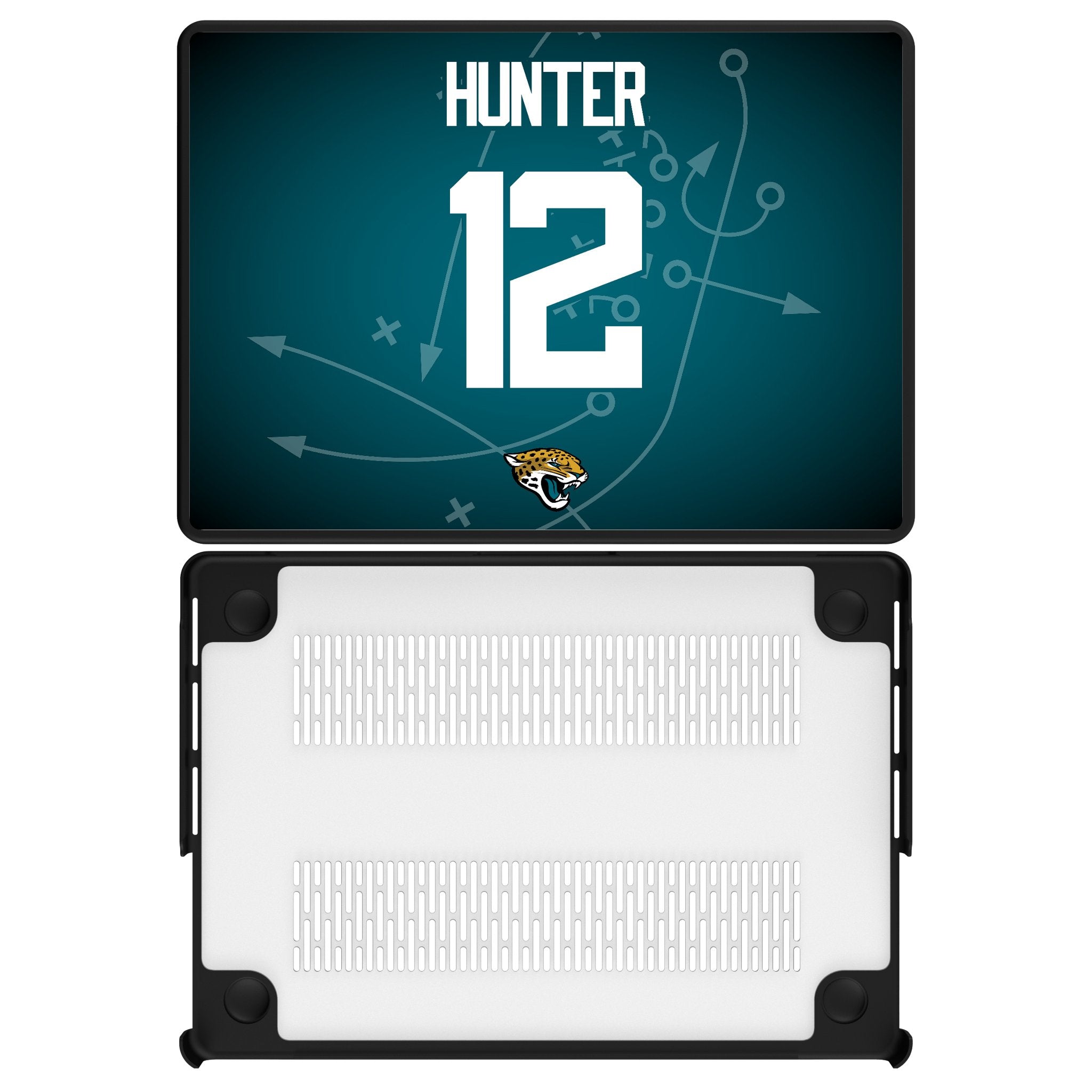 Travis Hunter Jacksonville Jaguars 12 Game Tactic Laptop Case for Apple MacBook - Sports Gifts, Sports Memorabilia, Sports Collectibles, Fan Shop