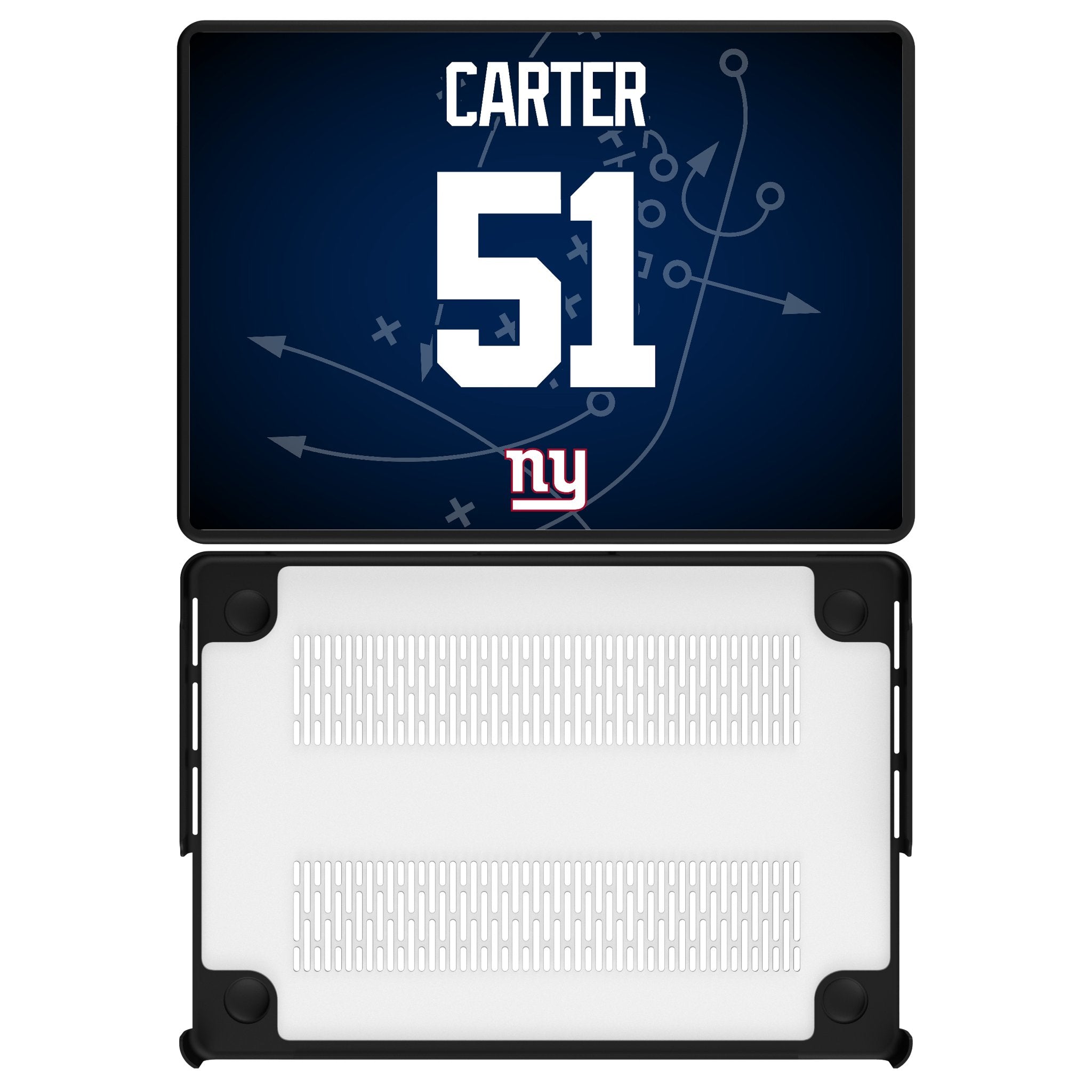 Abdul Carter New York Giants 51 Game Tactic Laptop Case for Apple MacBook - Sports Gifts, Sports Memorabilia, Sports Collectibles, Fan Shop