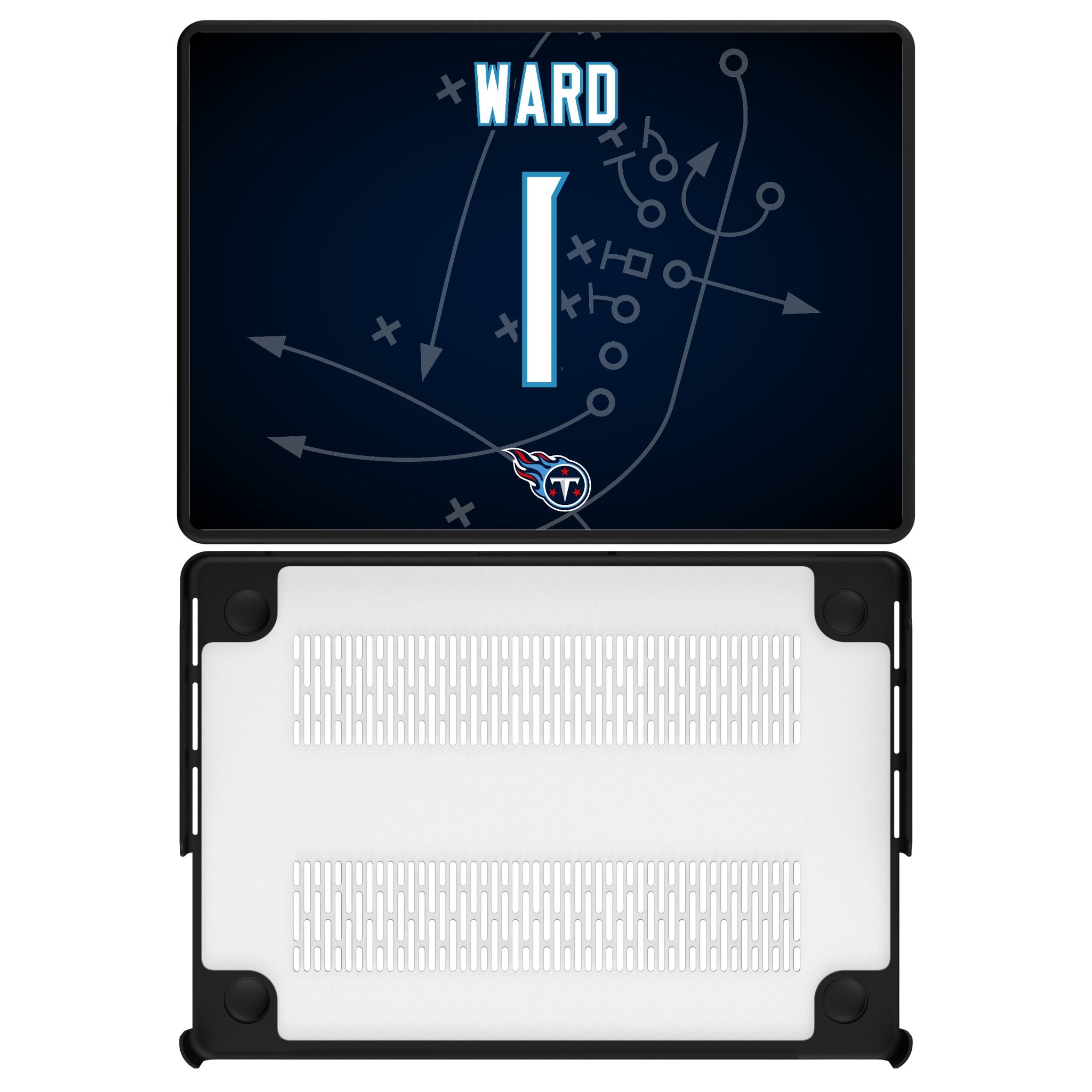 Cameron Ward Tennessee Titans 1 Game Tactic Laptop Case for Apple MacBook - Sports Gifts, Sports Memorabilia, Sports Collectibles, Fan Shop