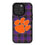 Clemson University Tigers Plaid MagSafe Compatible Phone Case for Apple iPhone - Sports Gifts, Sports Memorabilia, Sports Collectibles, Fan Shop
