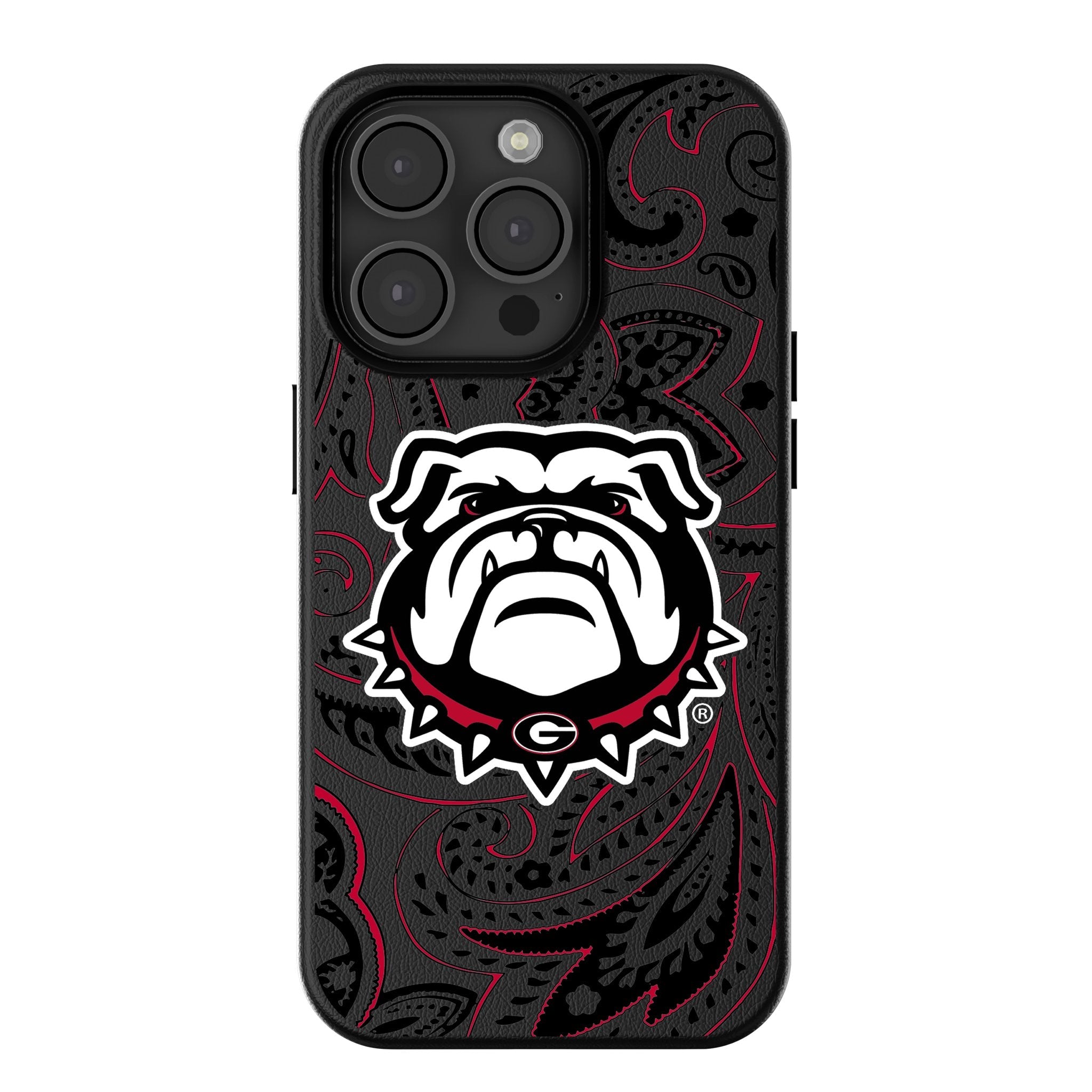 University of Georgia Bulldogs Uga Paisley MagSafe Compatible Phone Case for Apple iPhone - Sports Gifts, Sports Memorabilia, Sports Collectibles, Fan Shop