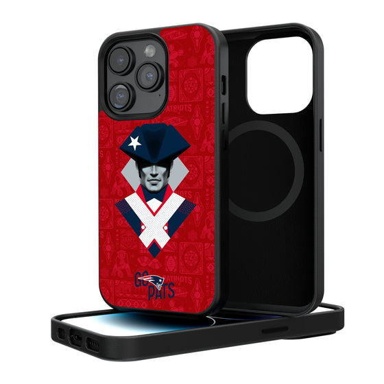 New England Patriots 2024 Illustrated Limited Edition Magnetic Phone Case-0