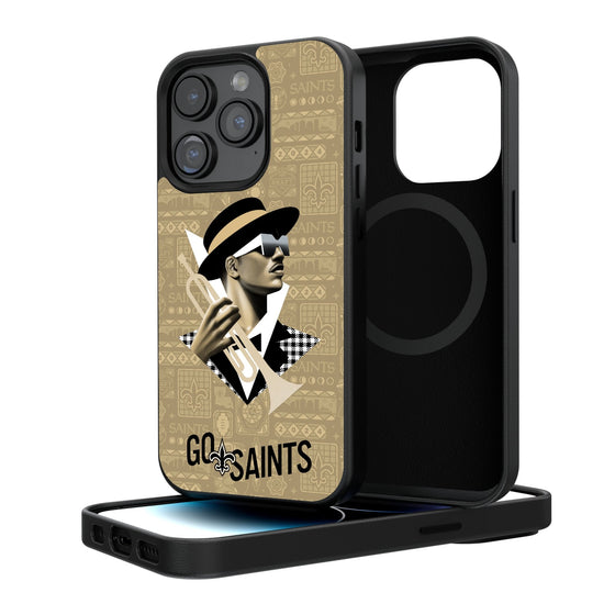 New Orleans Saints 2024 Illustrated Limited Edition Magnetic Phone Case-0