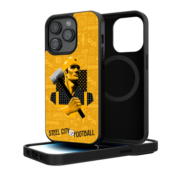 Pittsburgh Steelers 2024 Illustrated Limited Edition Magnetic Phone Case-0