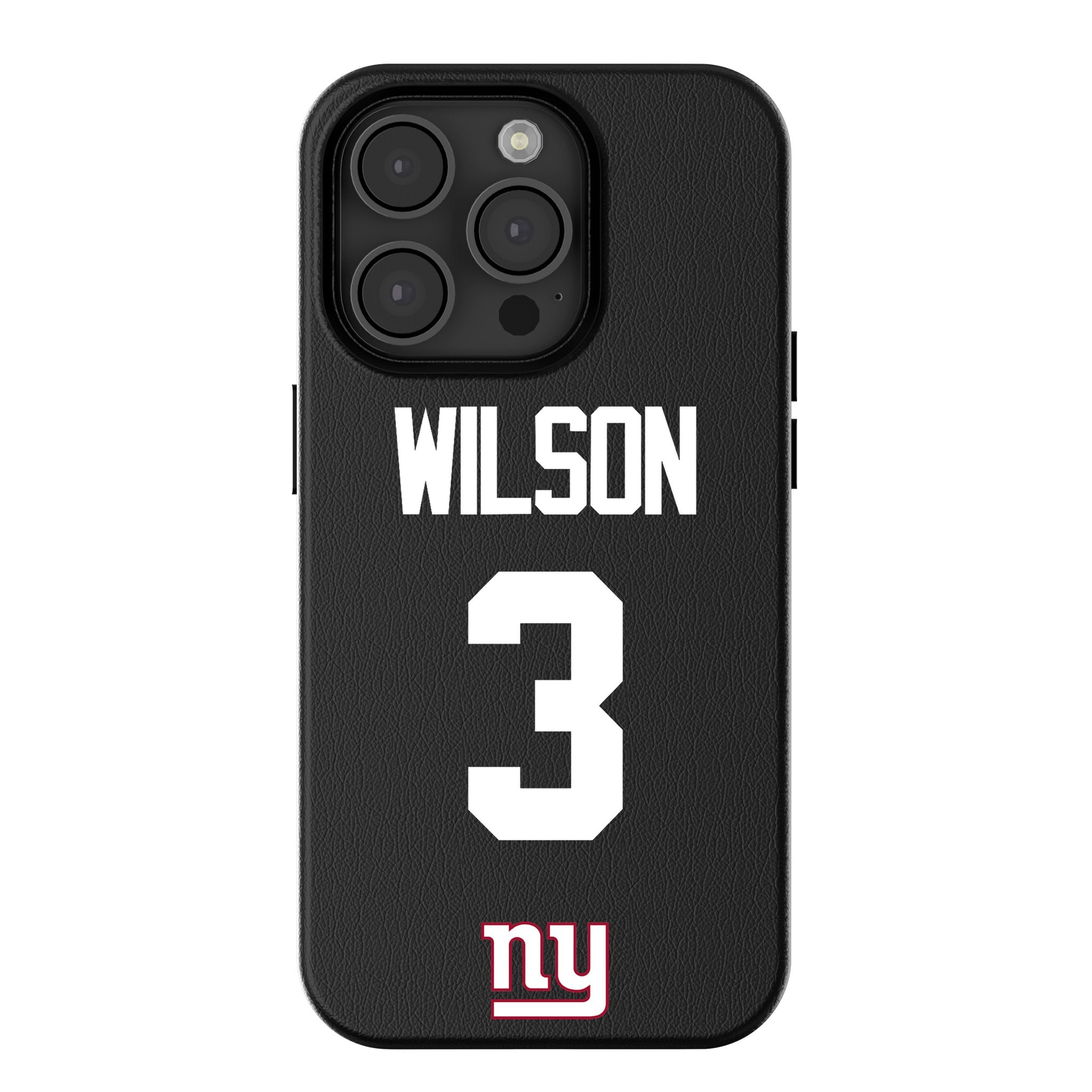 Russell Wilson New York Giants 3 Game Tactic MagSafe Compatible Phone Case for Apple iPhone - Sports Gifts, Sports Memorabilia, Sports Collectibles, Fan Shop