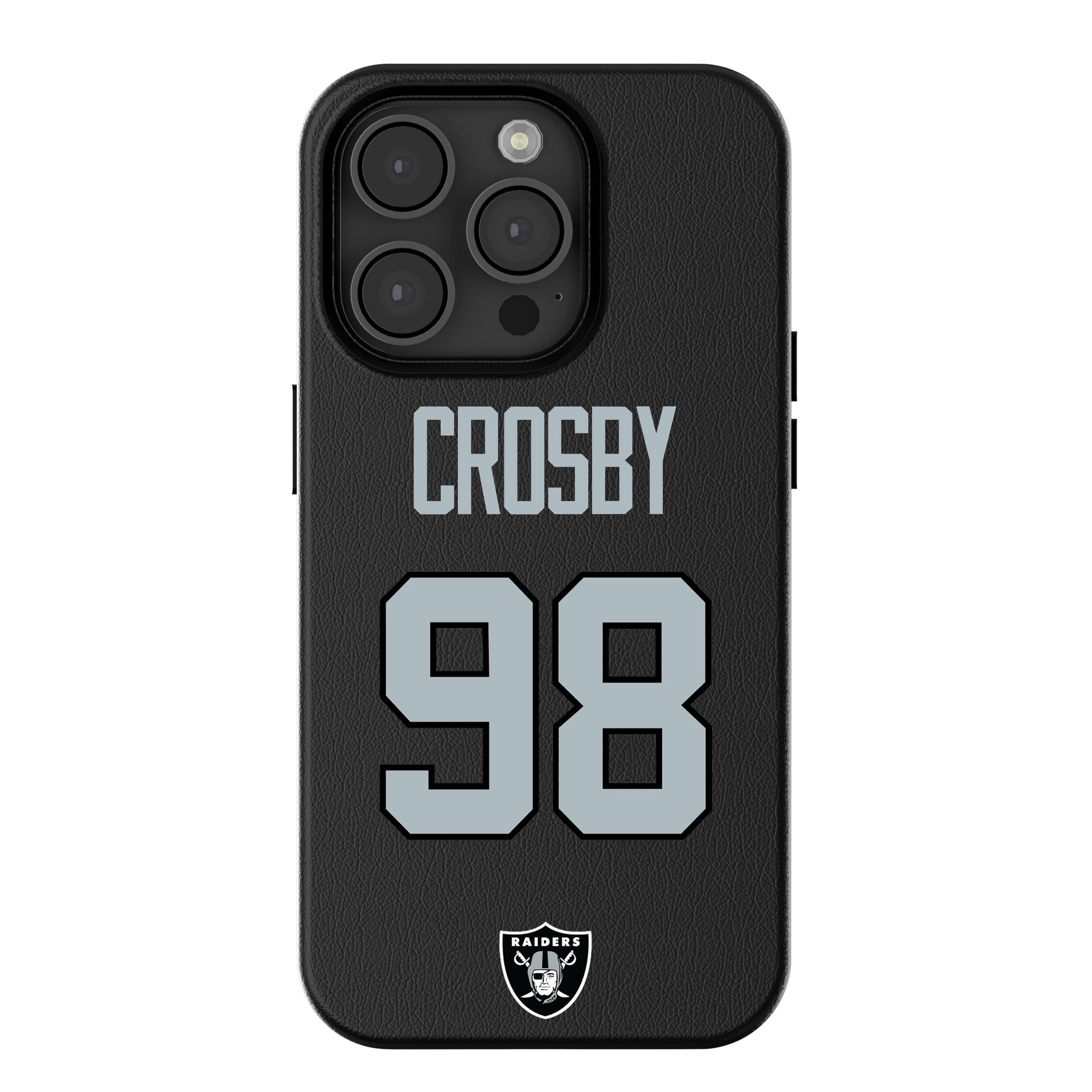 Maxx Crosby Las Vegas Raiders 98 Ready MagSafe Compatible Phone Case for Apple iPhone - Sports Gifts, Sports Memorabilia, Sports Collectibles, Fan Shop