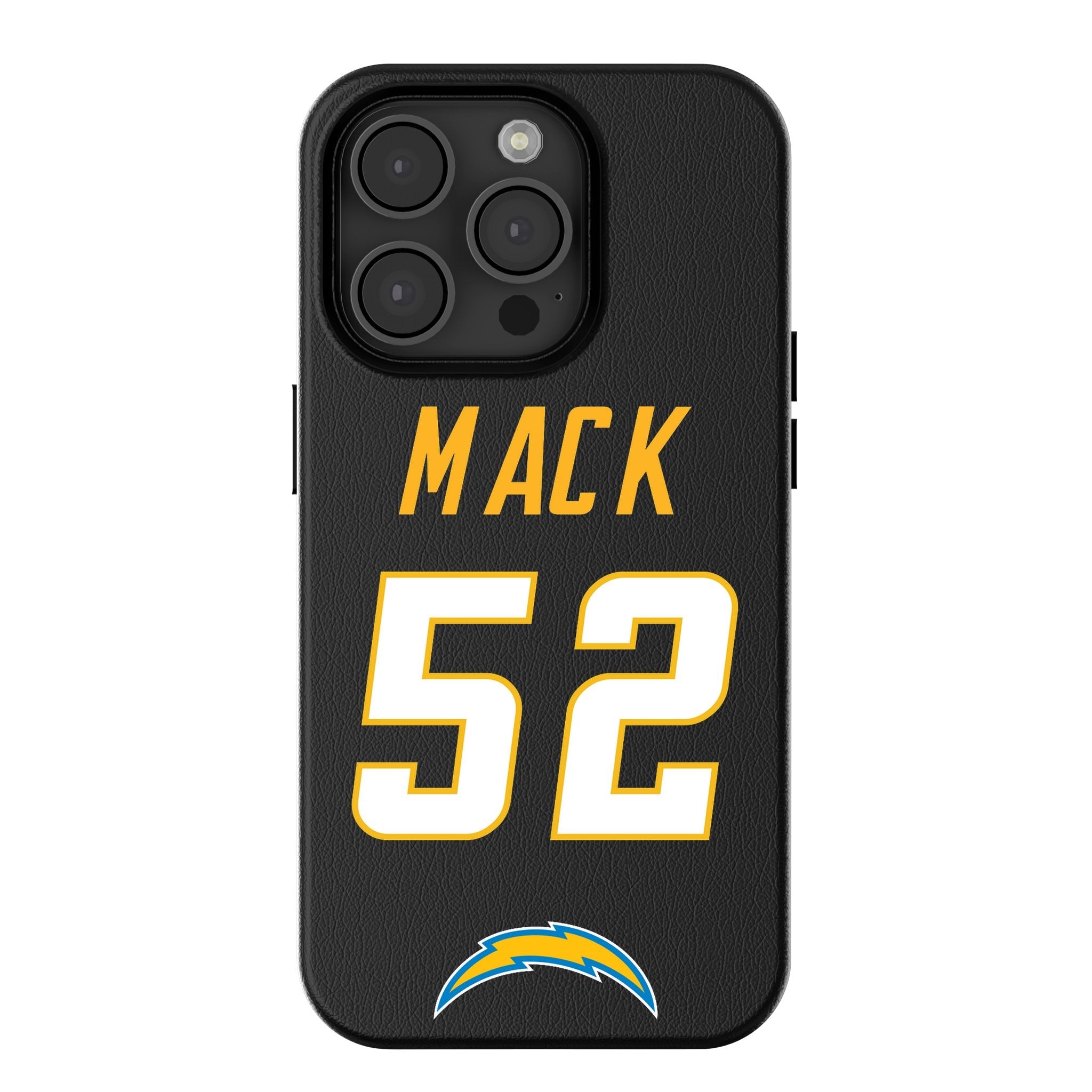 Khalil Mack Los Angeles Chargers 52 Ready MagSafe Compatible Phone Case for Apple iPhone - Sports Gifts, Sports Memorabilia, Sports Collectibles, Fan Shop
