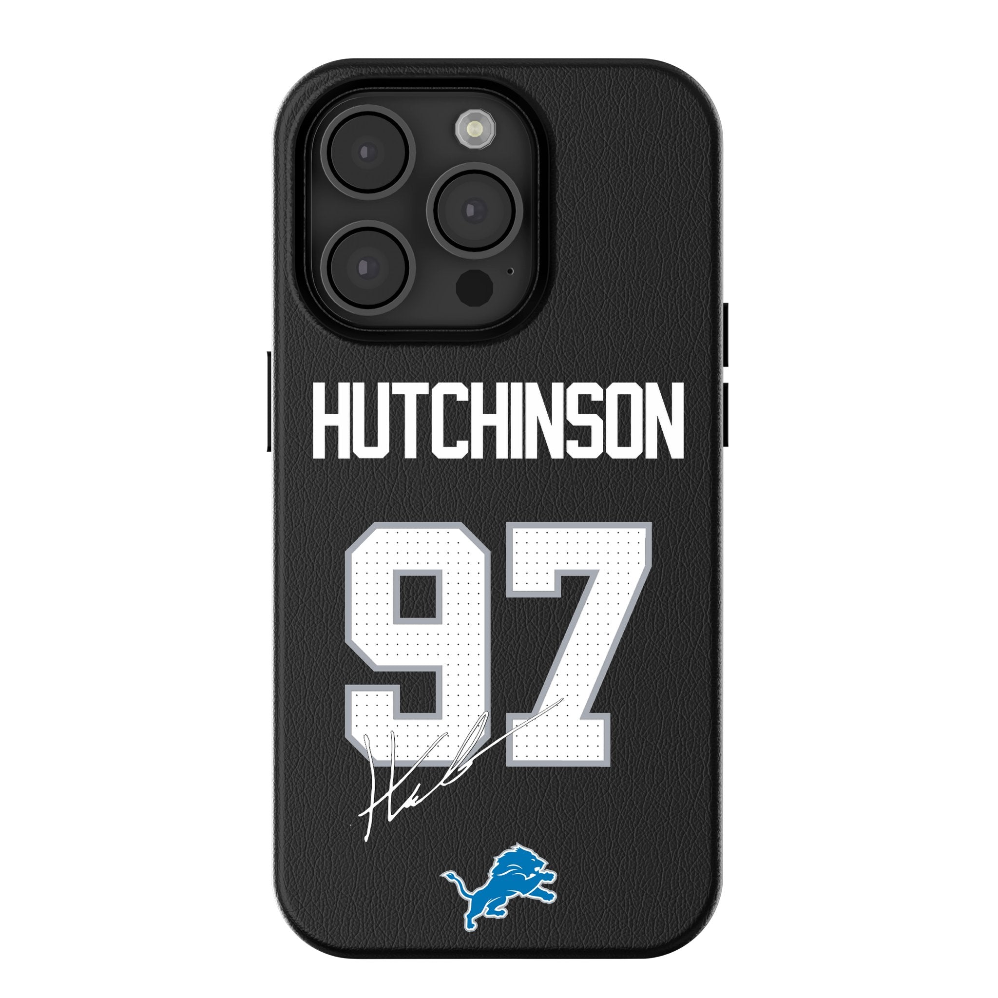 Aidan Hutchinson Detroit Lions 97 Ready MagSafe Compatible Phone Case for Apple iPhone - Sports Gifts, Sports Memorabilia, Sports Collectibles, Fan Shop
