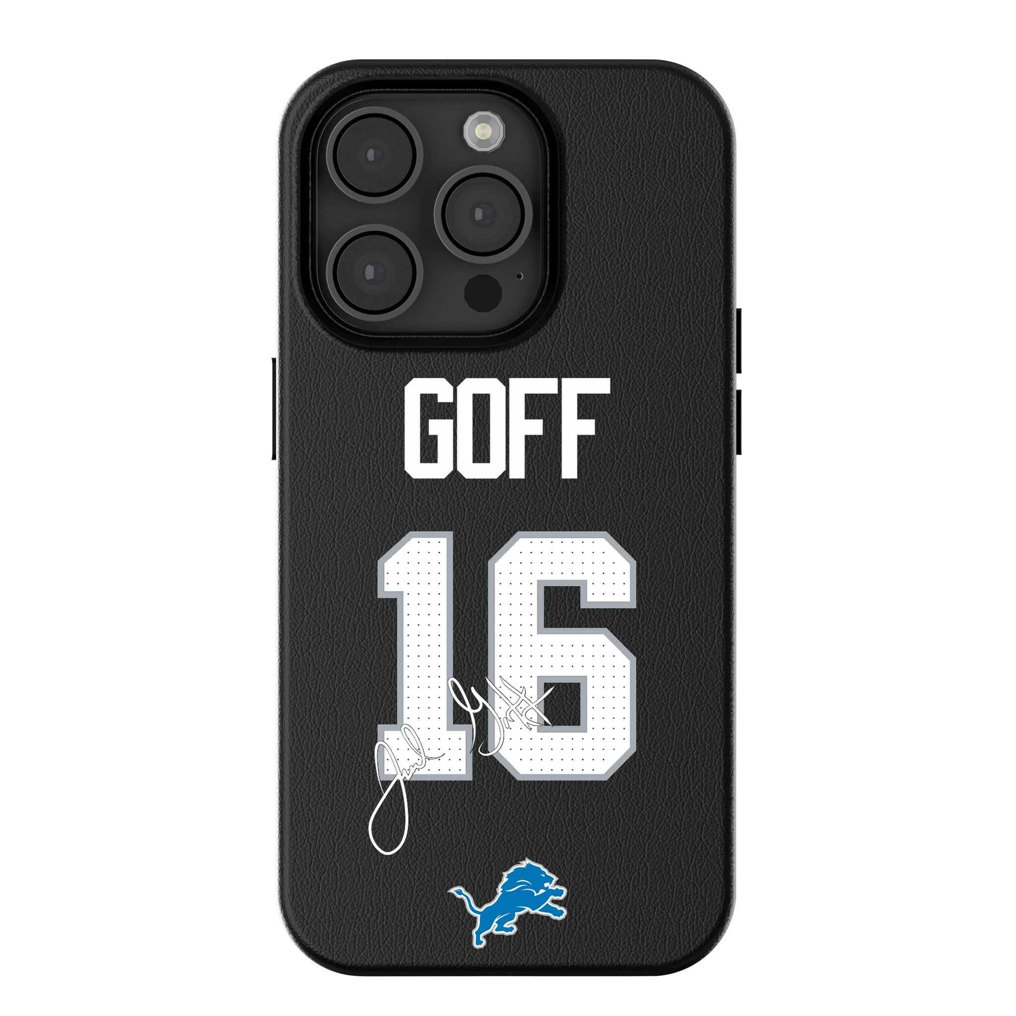 Jared Goff Detroit Lions 16 Ready MagSafe Compatible Phone Case for Apple iPhone - Sports Gifts, Sports Memorabilia, Sports Collectibles, Fan Shop