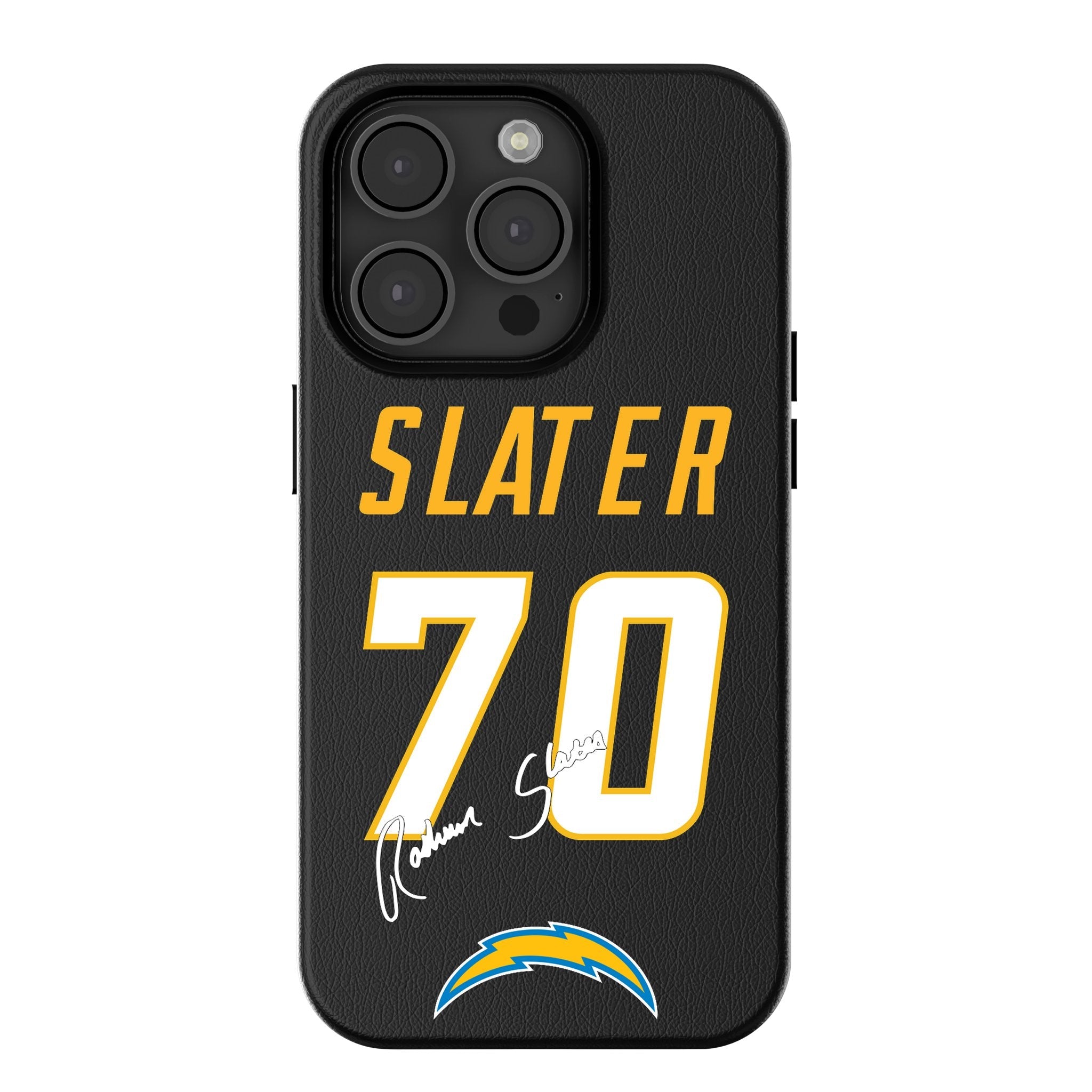 RaShawn Slater Los Angeles Chargers 70 Ready MagSafe Compatible Phone Case for Apple iPhone - Sports Gifts, Sports Memorabilia, Sports Collectibles, Fan Shop