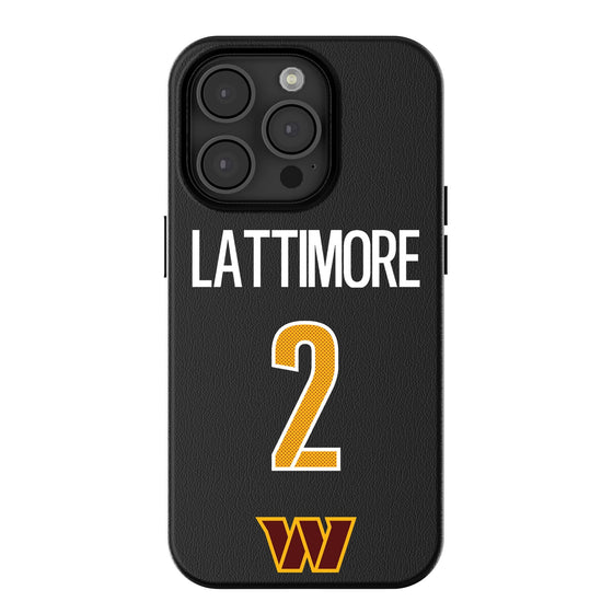Marshon Lattimore Washington Commanders 2 Game Tactic MagSafe Compatible Phone Case for Apple iPhone - Sports Gifts, Sports Memorabilia, Sports Collectibles, Fan Shop