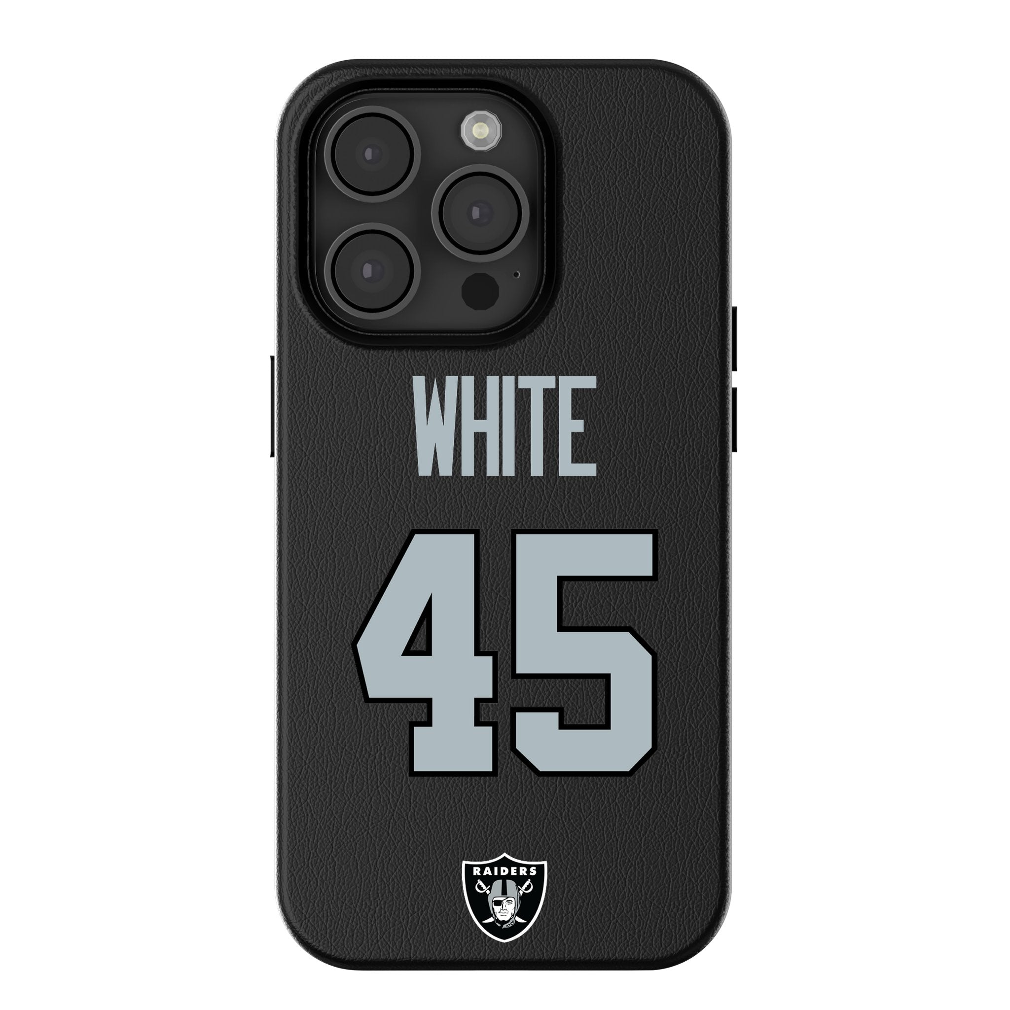 Devin White Las Vegas Raiders 45 Game Tactic MagSafe Compatible Phone Case for Apple iPhone - Sports Gifts, Sports Memorabilia, Sports Collectibles, Fan Shop