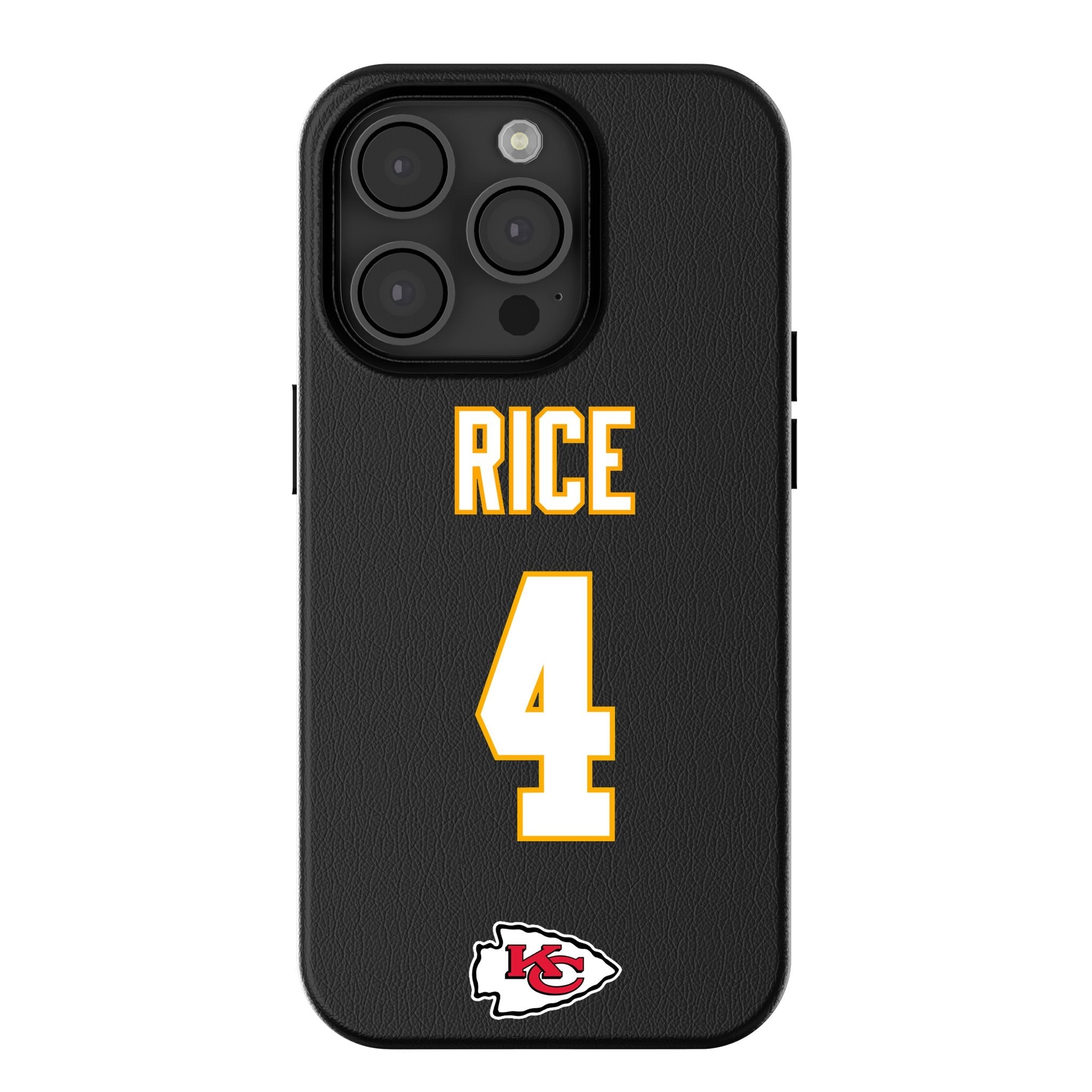 Rashee Rice Kansas City Chiefs 4 Ready MagSafe Compatible Phone Case for Apple iPhone - Sports Gifts, Sports Memorabilia, Sports Collectibles, Fan Shop