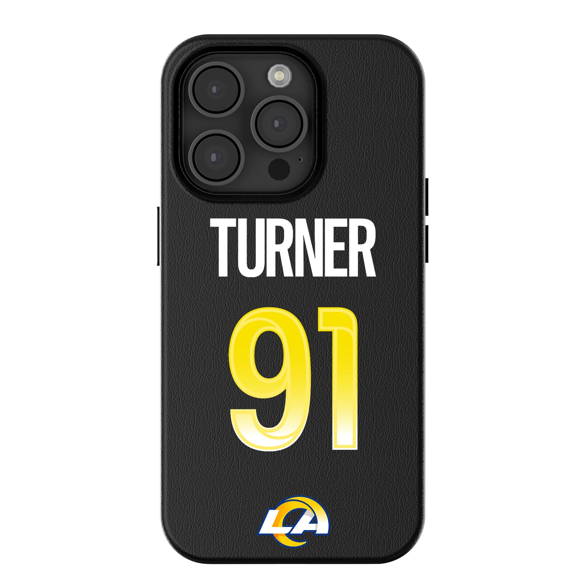 Kobie Turner Los Angeles Rams 91 Ready MagSafe Compatible Phone Case for Apple iPhone - Sports Gifts, Sports Memorabilia, Sports Collectibles, Fan Shop