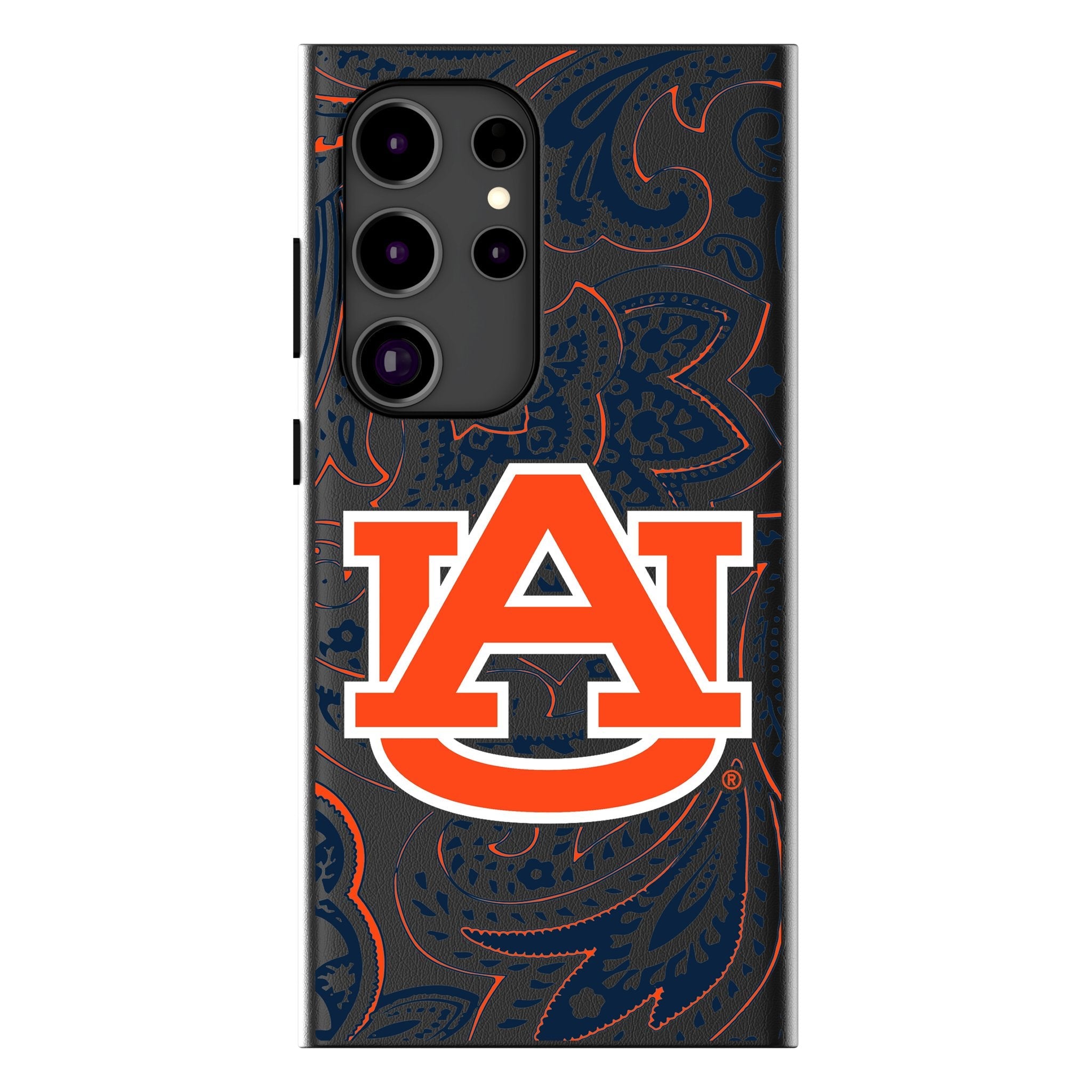 University of Auburn Tigers Paisley MagSafe Compatible Phone Case for Samsung Galaxy - Sports Gifts, Sports Memorabilia, Sports Collectibles, Fan Shop