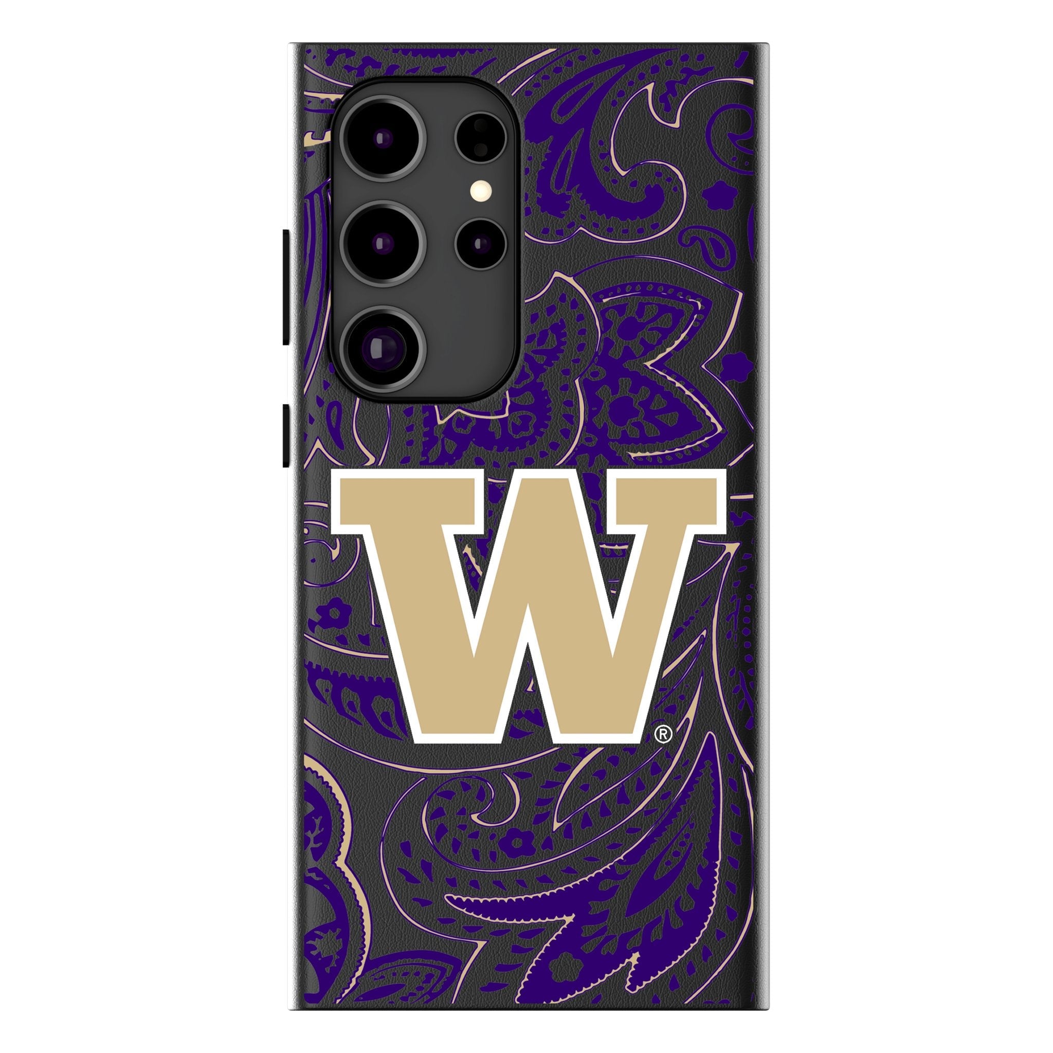 University of Washington Huskies Paisley MagSafe Compatible Phone Case for Samsung Galaxy - Sports Gifts, Sports Memorabilia, Sports Collectibles, Fan Shop