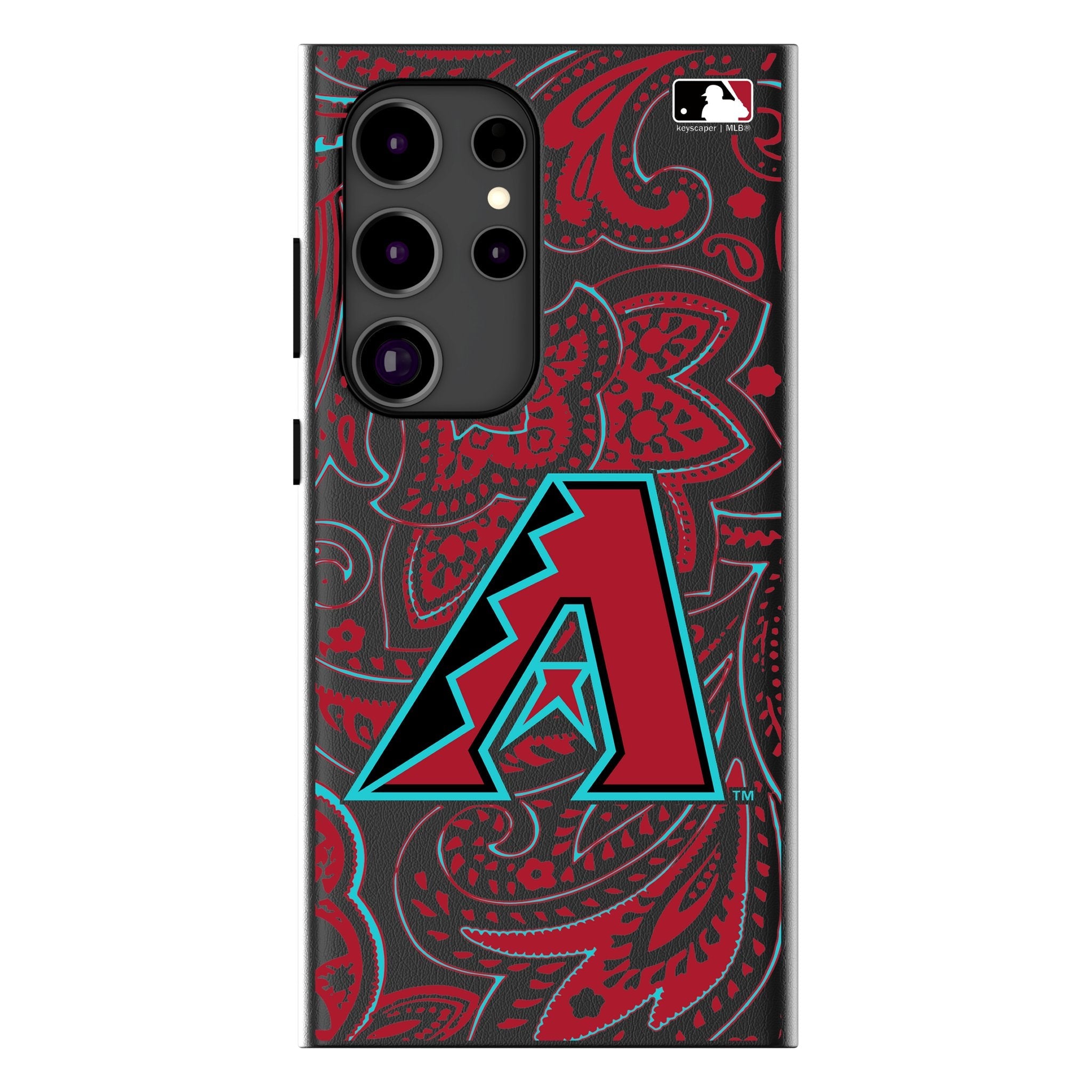 Arizona Diamondbacks Paisley MagSafe Compatible Phone Case for Samsung Galaxy - Sports Gifts, Sports Memorabilia, Sports Collectibles, Fan Shop