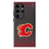 Calgary Flames Linen MagSafe Compatible Phone Case for Samsung Galaxy - Sports Gifts, Sports Memorabilia, Sports Collectibles, Fan Shop