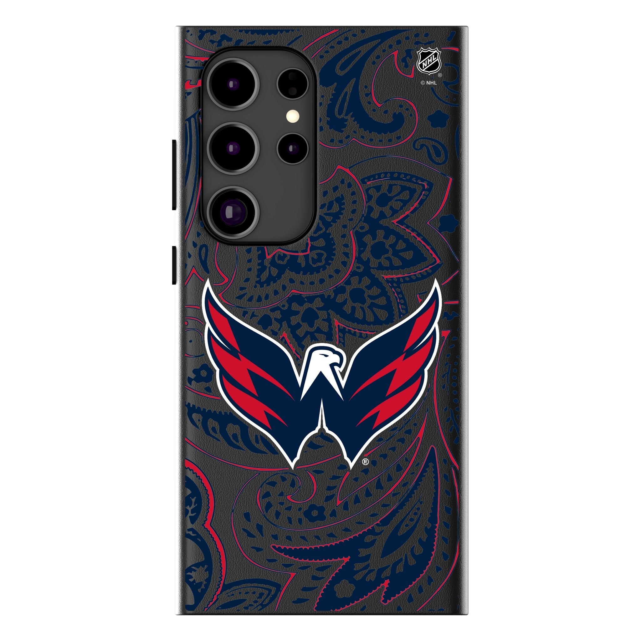 Washington Capitals Paisley MagSafe Compatible Phone Case for Samsung Galaxy - Sports Gifts, Sports Memorabilia, Sports Collectibles, Fan Shop