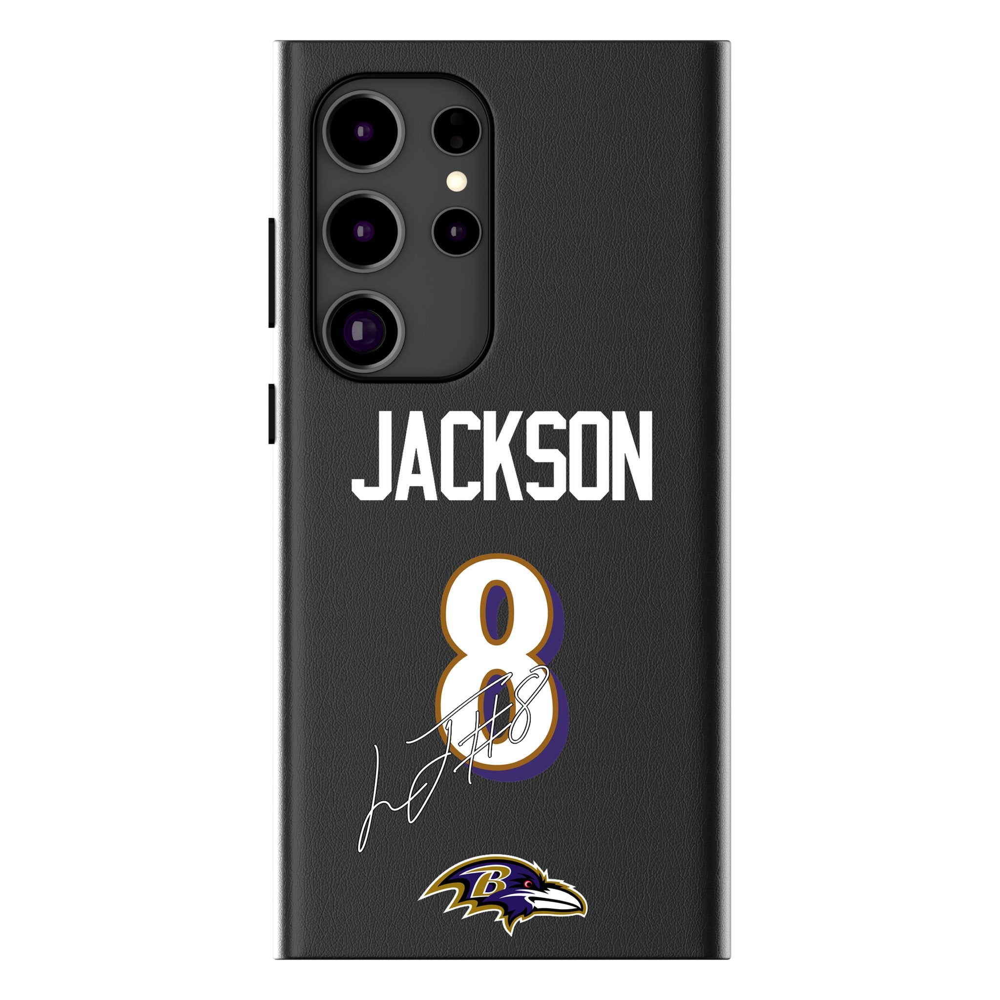 Lamar Jackson Baltimore Ravens 8 Ready MagSafe Compatible Phone Case for Samsung Galaxy - Sports Gifts, Sports Memorabilia, Sports Collectibles, Fan Shop