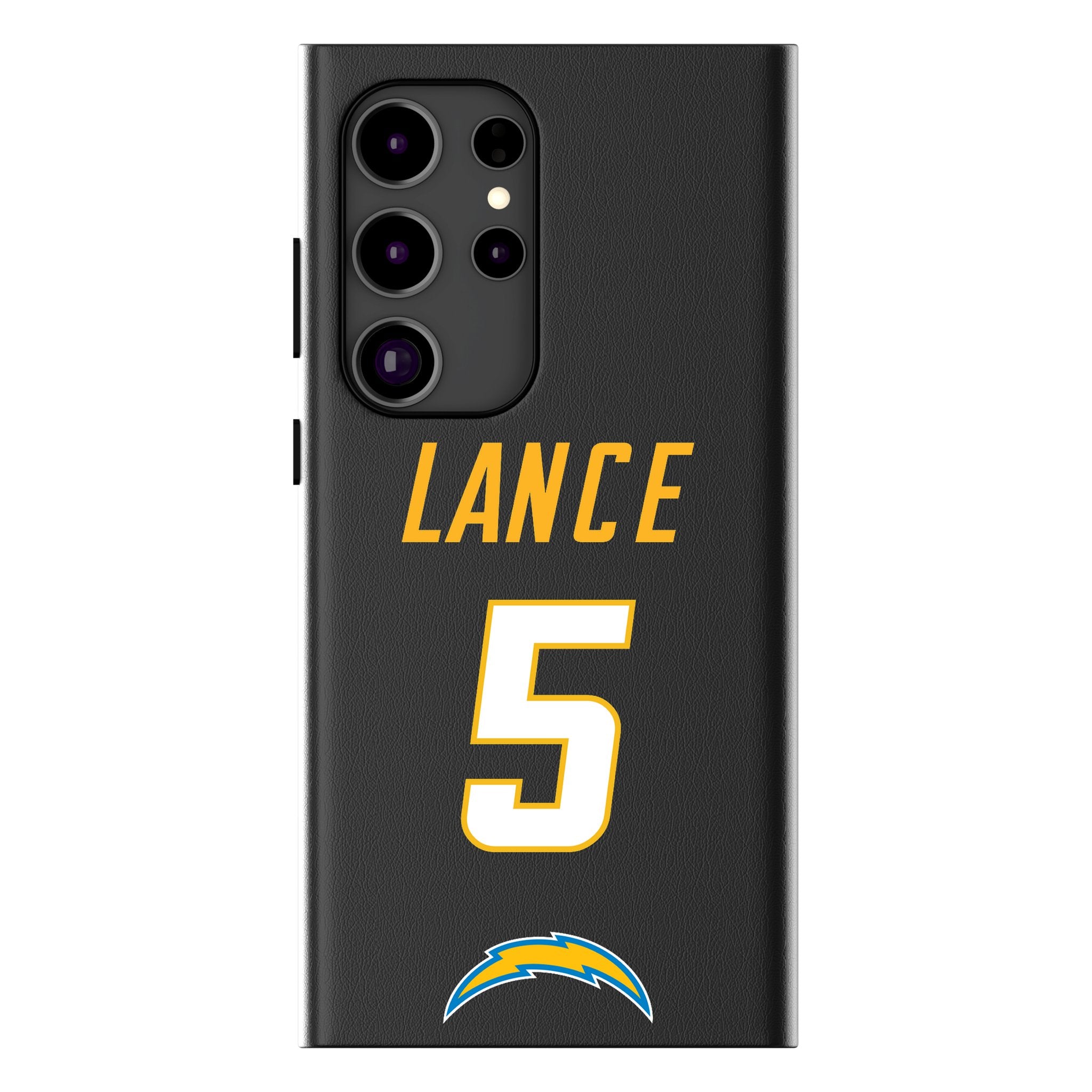 Trey Lance Los Angeles Chargers 5 Game Tactic MagSafe Compatible Phone Case for Samsung Galaxy - Sports Gifts, Sports Memorabilia, Sports Collectibles, Fan Shop