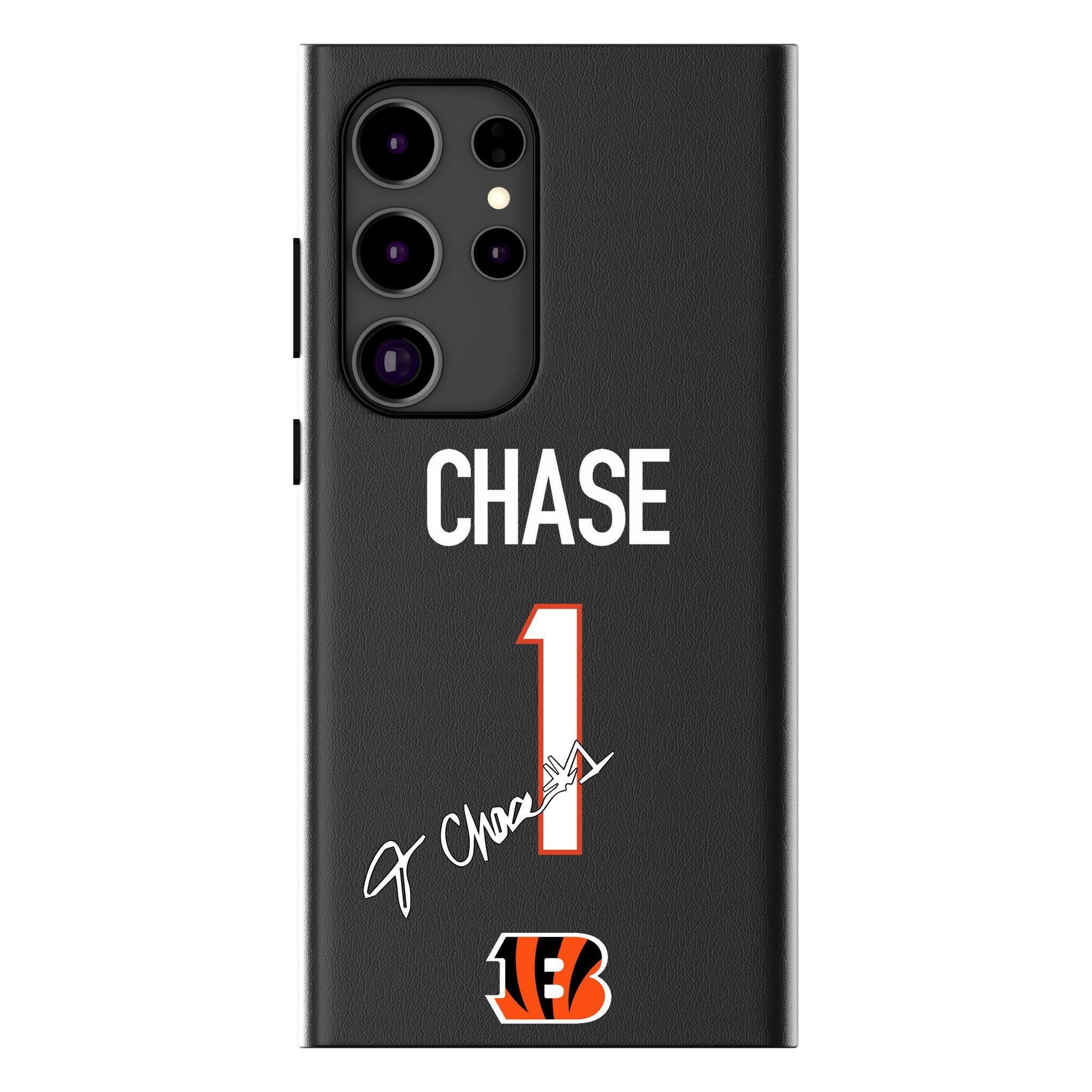 Ja'Marr Chase Cincinnati Bengals 1 Ready MagSafe Compatible Phone Case for Samsung Galaxy - Sports Gifts, Sports Memorabilia, Sports Collectibles, Fan Shop