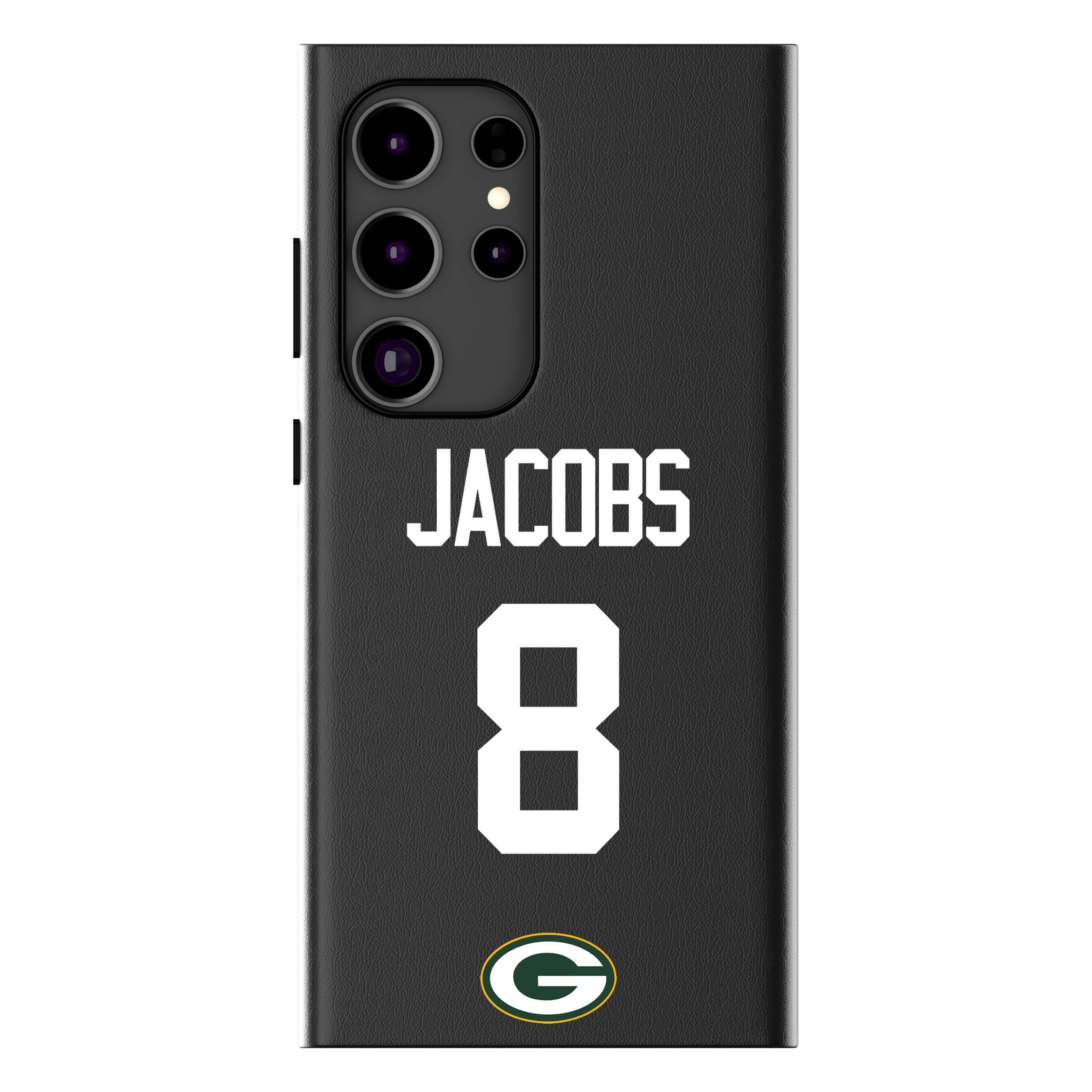 Josh Jacobs Green Bay Packers 8 Ready MagSafe Compatible Phone Case for Samsung Galaxy - Sports Gifts, Sports Memorabilia, Sports Collectibles, Fan Shop