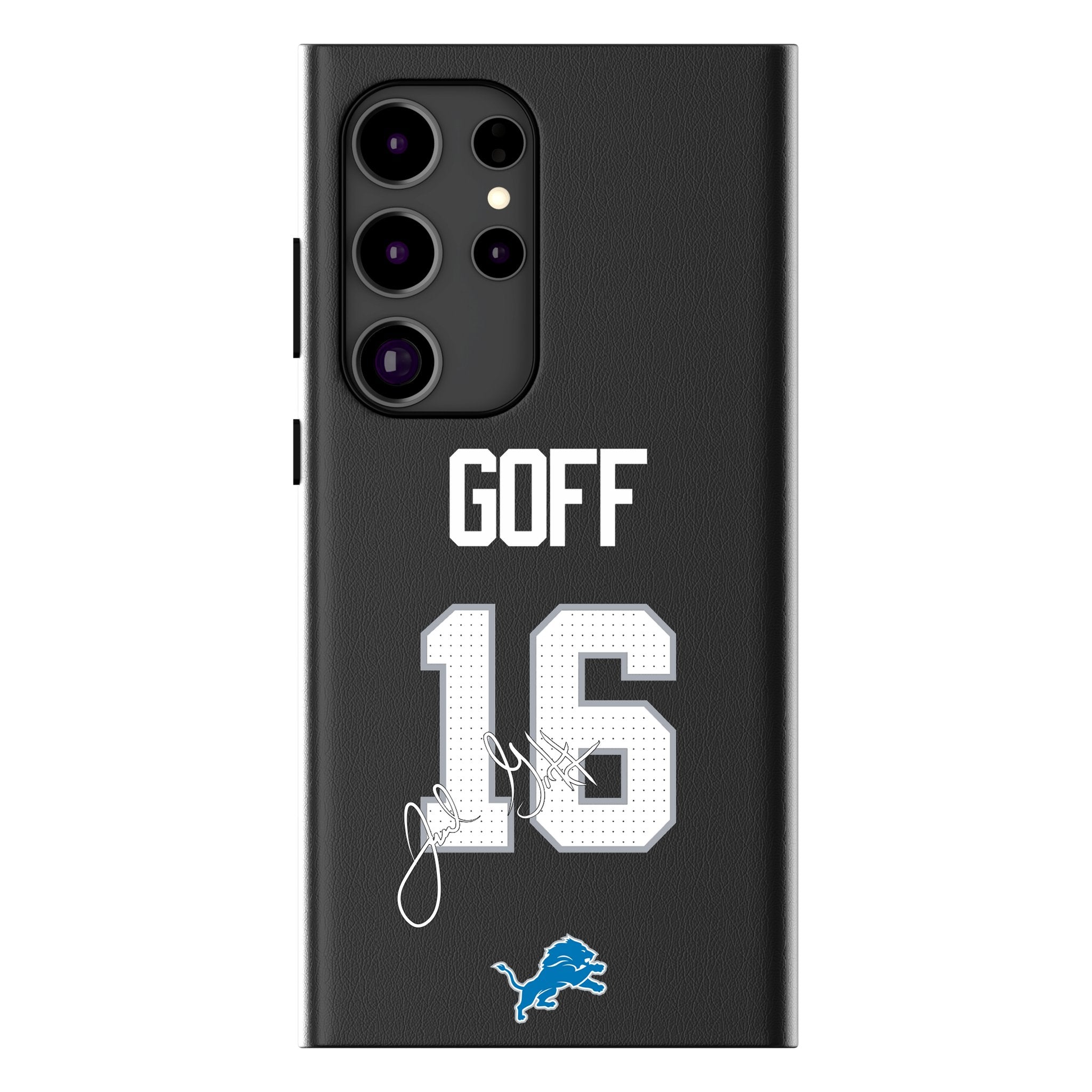 Jared Goff Detroit Lions 16 Ready MagSafe Compatible Phone Case for Samsung Galaxy - Sports Gifts, Sports Memorabilia, Sports Collectibles, Fan Shop