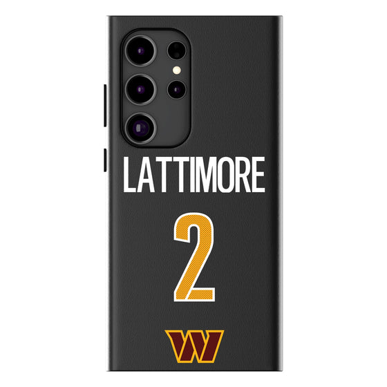 Marshon Lattimore Washington Commanders 2 Game Tactic MagSafe Compatible Phone Case for Samsung Galaxy - Sports Gifts, Sports Memorabilia, Sports Collectibles, Fan Shop