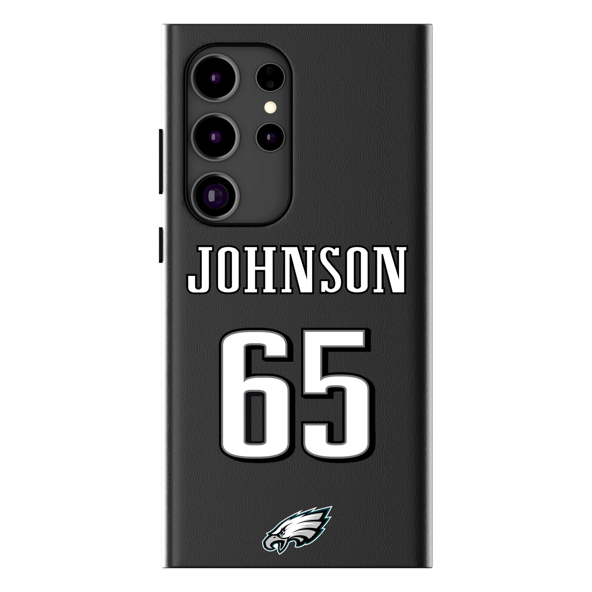 Lane Johnson Philadelphia Eagles 65 Ready MagSafe Compatible Phone Case for Samsung Galaxy - Sports Gifts, Sports Memorabilia, Sports Collectibles, Fan Shop
