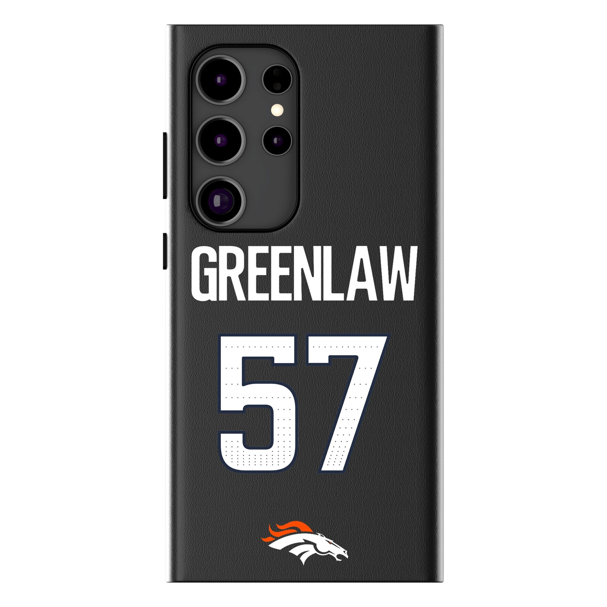 Dre Greenlaw Denver Broncos 57 Game Tactic MagSafe Compatible Phone Case for Samsung Galaxy - Sports Gifts, Sports Memorabilia, Sports Collectibles, Fan Shop