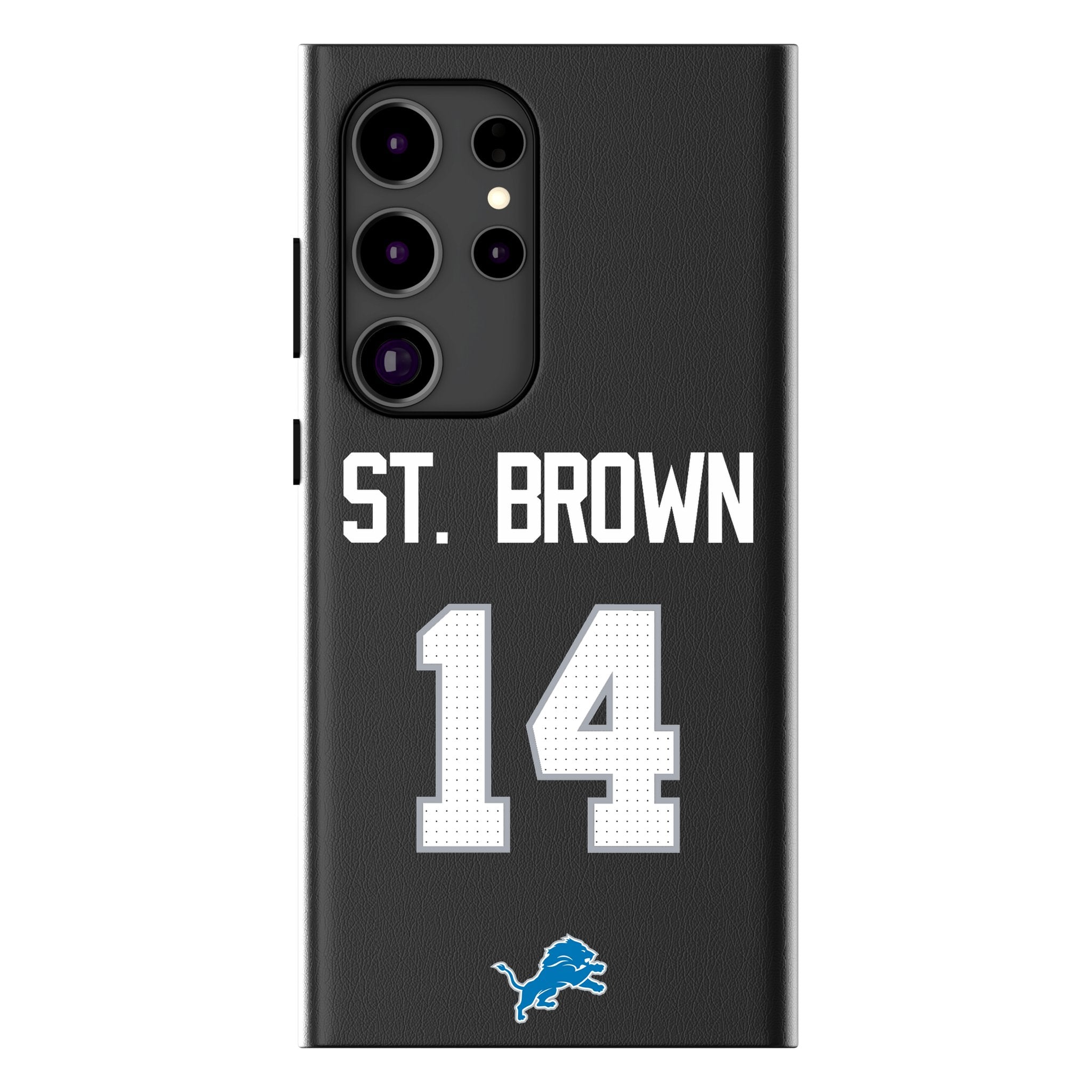 Amon-Ra St. Brown Detroit Lions 14 Ready MagSafe Compatible Phone Case for Samsung Galaxy - Sports Gifts, Sports Memorabilia, Sports Collectibles, Fan Shop