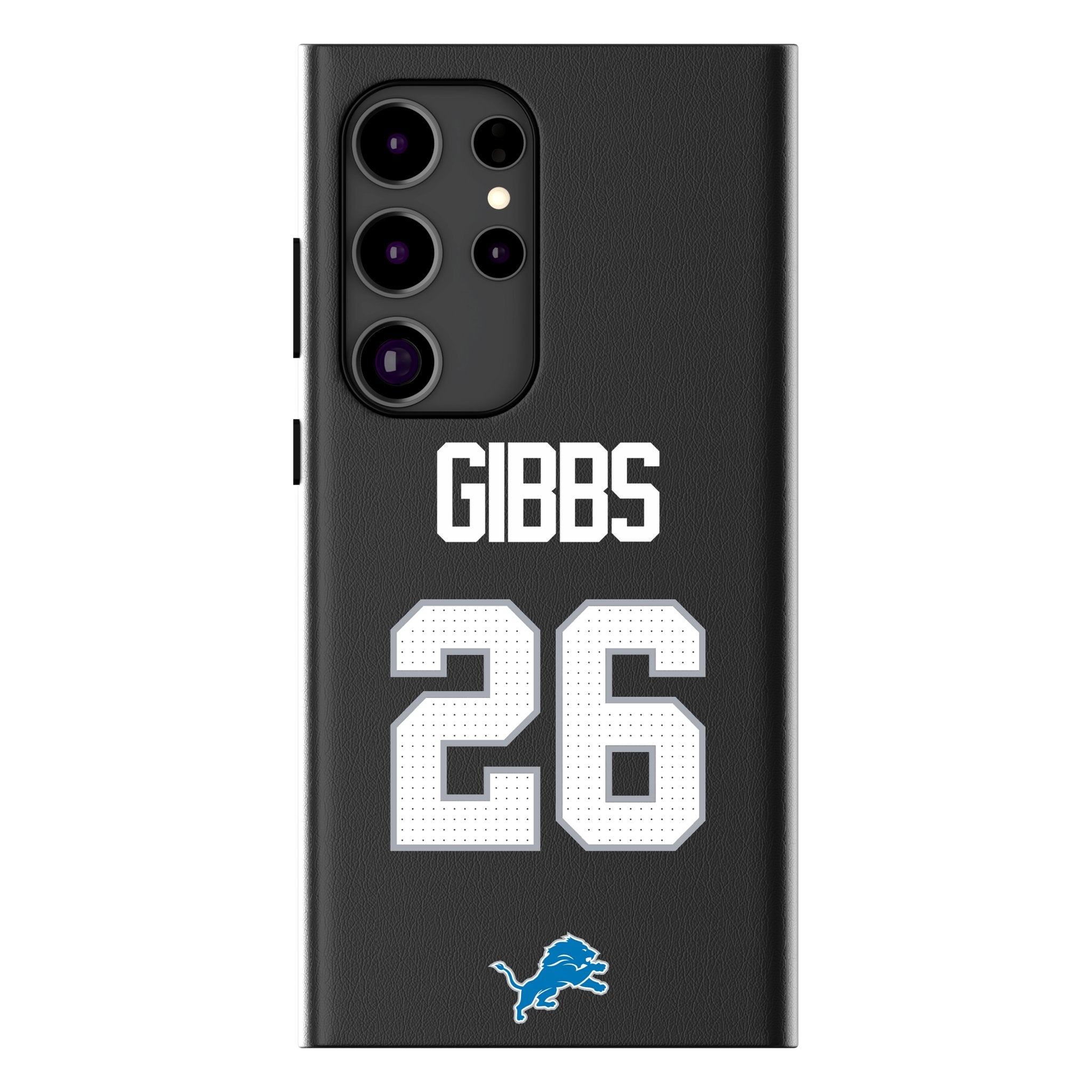 Jahmyr Gibbs Detroit Lions 26 Game Tactic MagSafe Compatible Phone Case for Samsung Galaxy - Sports Gifts, Sports Memorabilia, Sports Collectibles, Fan Shop